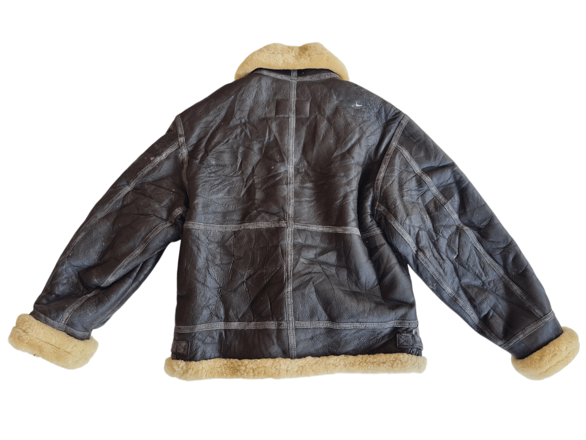 Vintage ✅️Vintage B3 Military US Air Force Leather Jacket Size US L / EU 52-54 / 3 - 2 Thumbnail