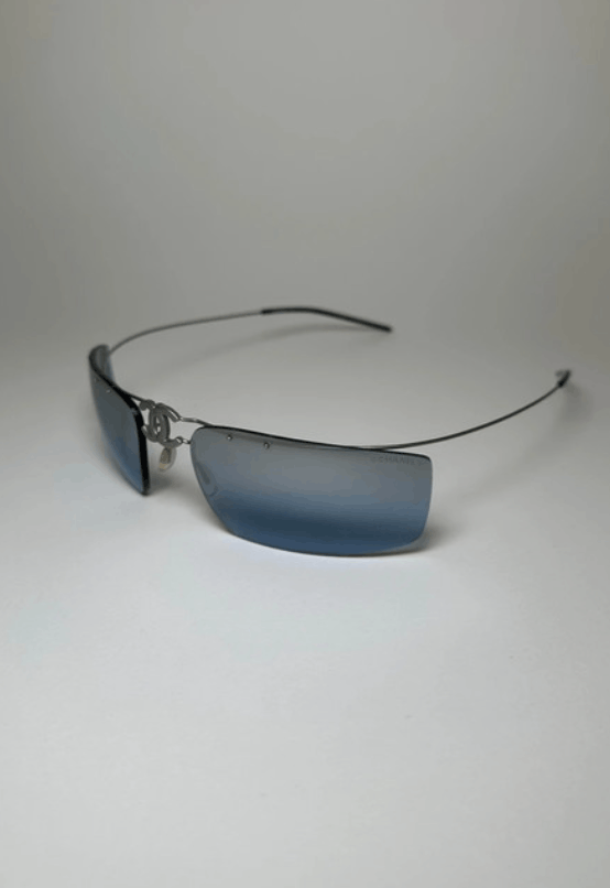 Chanel CHANEL Sunglasses 4032 Rimless Rhinestone 4017 Shields Size ONE SIZE - 7 Thumbnail