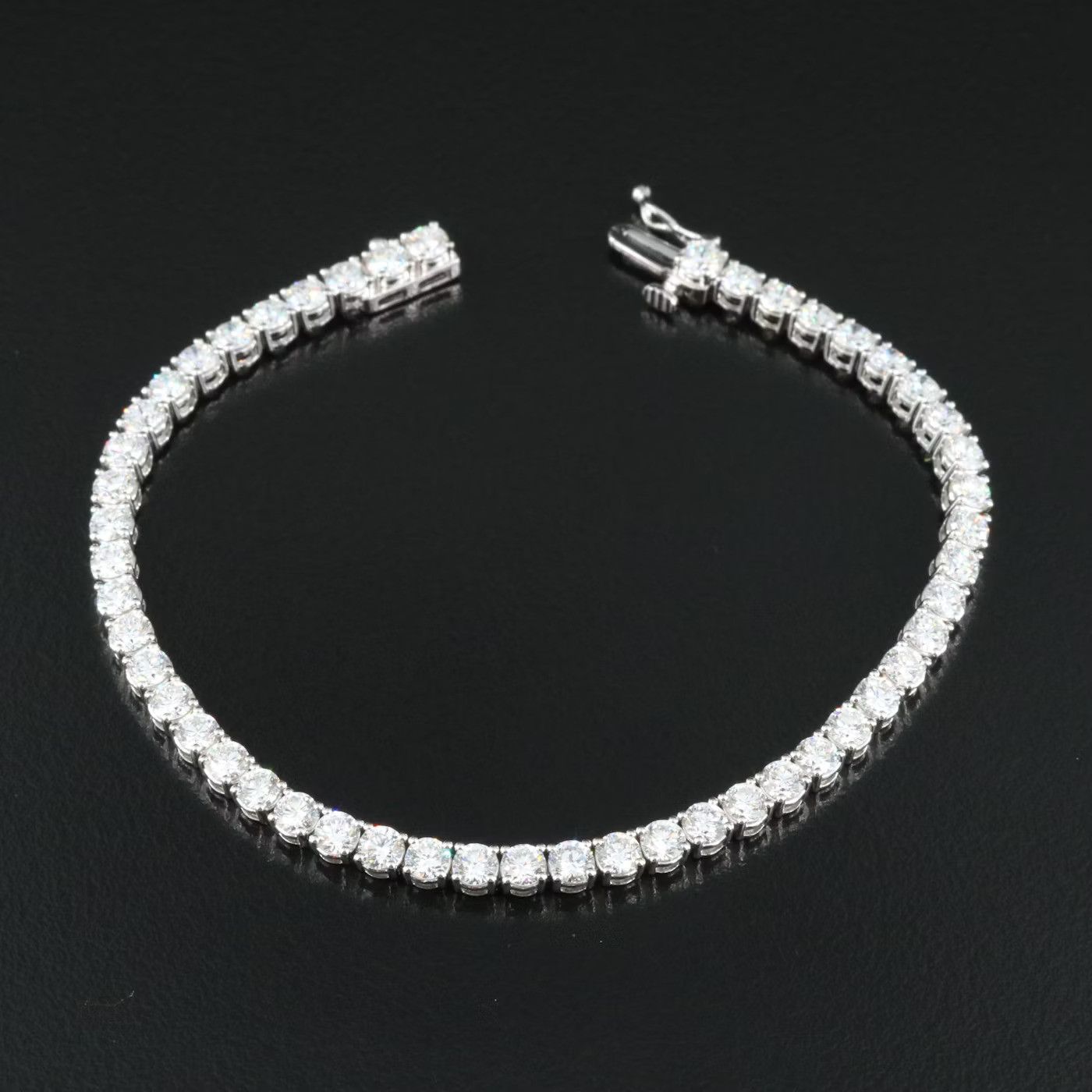 Other 14k White Gold 7 CTW Diamond Tennis Bracelet Size ONE SIZE - 4 Thumbnail