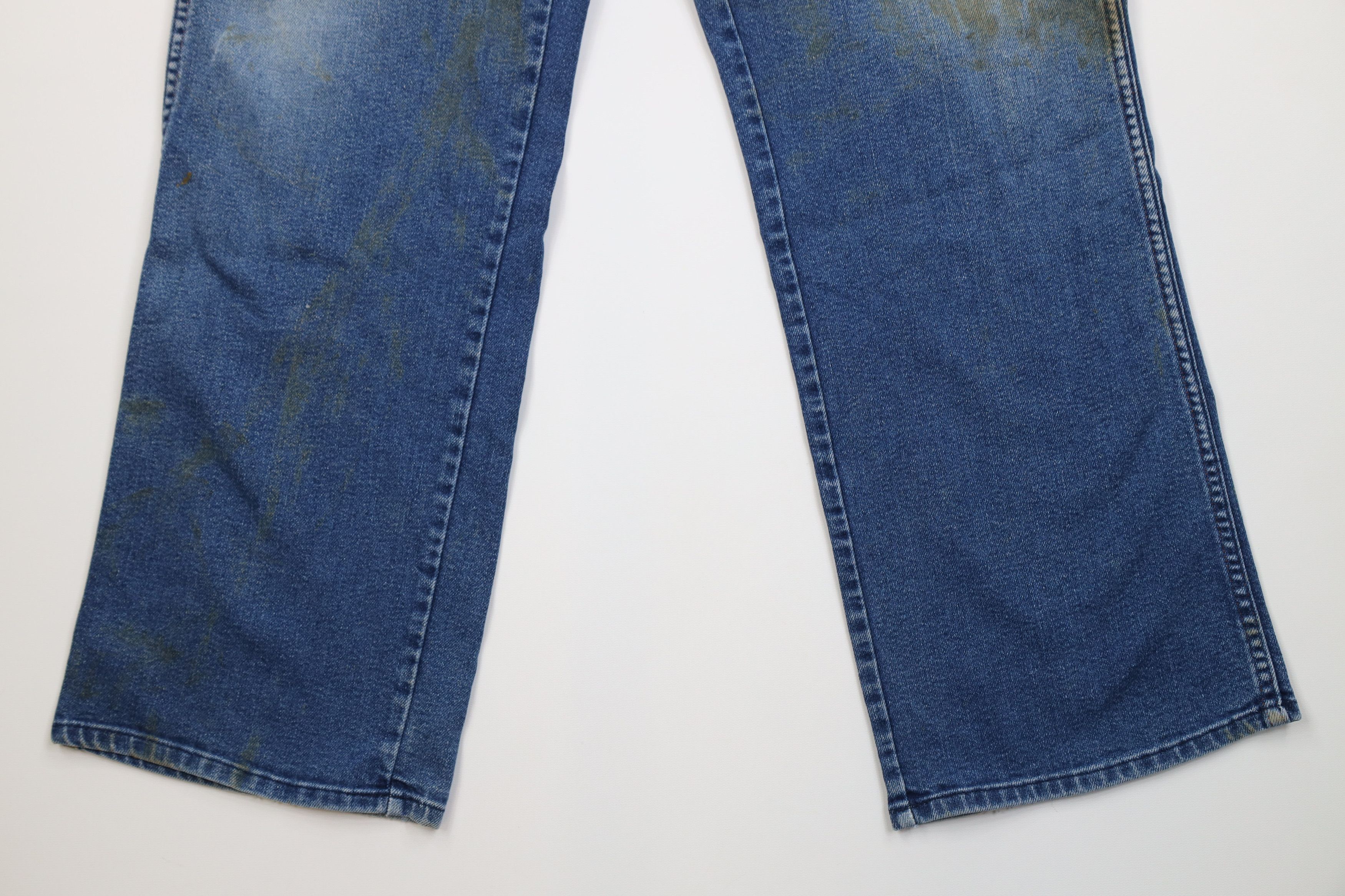 Vintage Vintage 70s Streetwear Flared Wide Leg Denim Jeans Blue USA Size US 40 / EU 56 - 4 Thumbnail