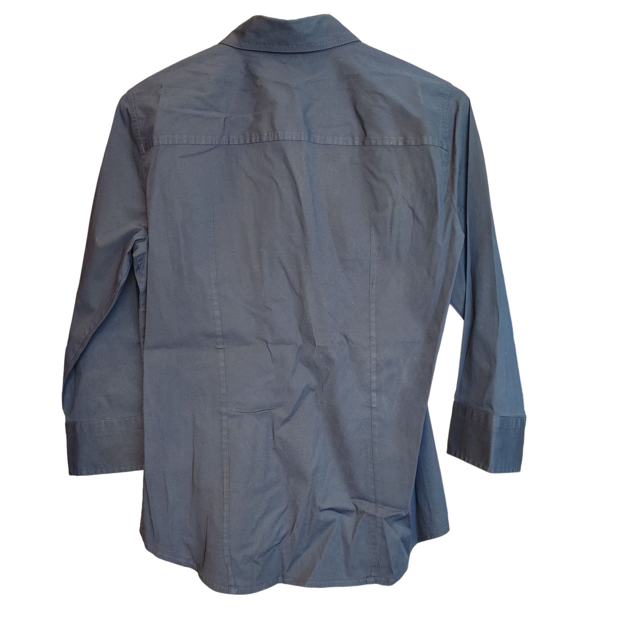 J.Crew J.Crew Men's Blue-Gray Long Sleeve Collared Dress Shirt Med Size US M / EU 48-50 / 2 - 2 Thumbnail