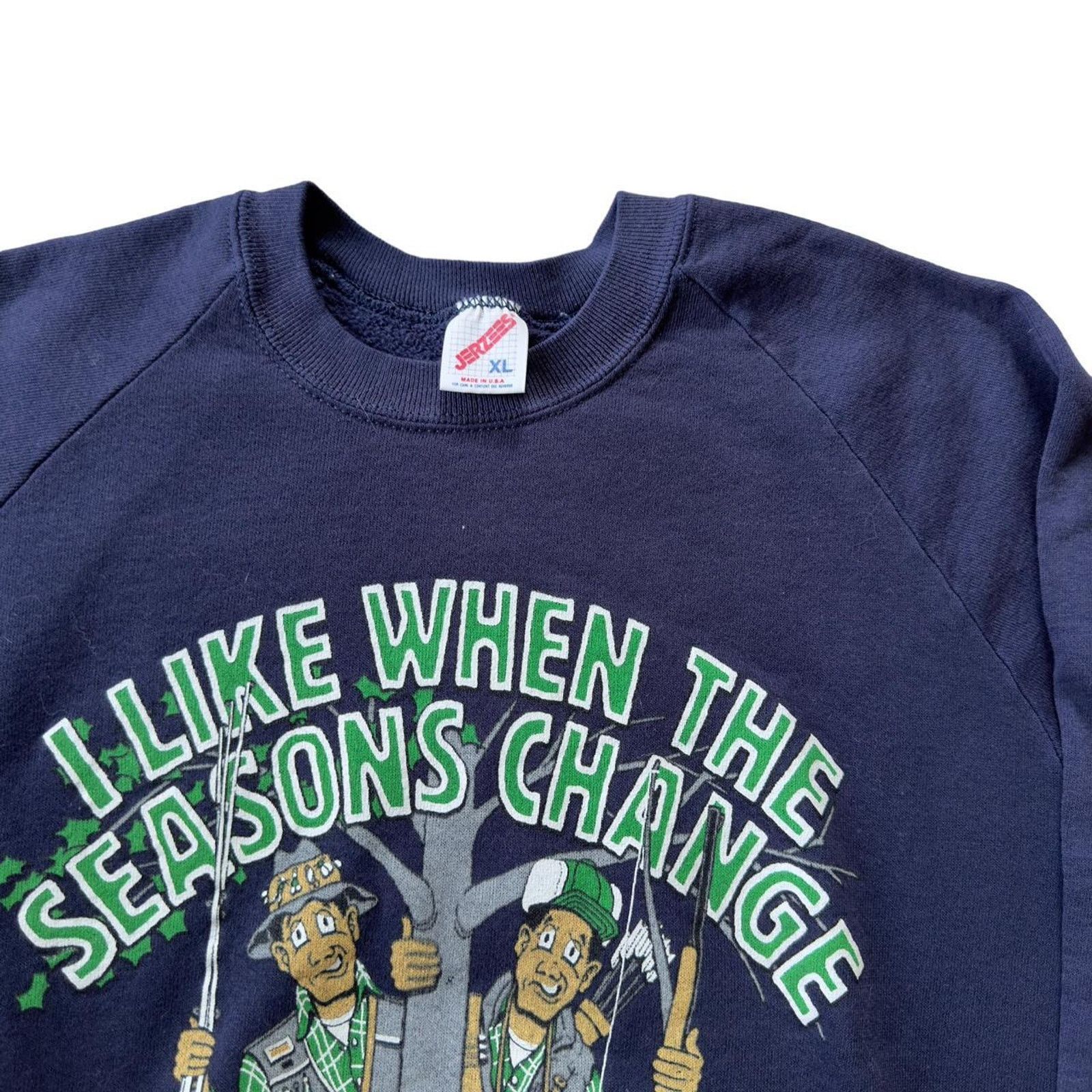 Jerzees 90's Vintage Funny Crewneck Size US XL / EU 56 / 4 - 2 Thumbnail