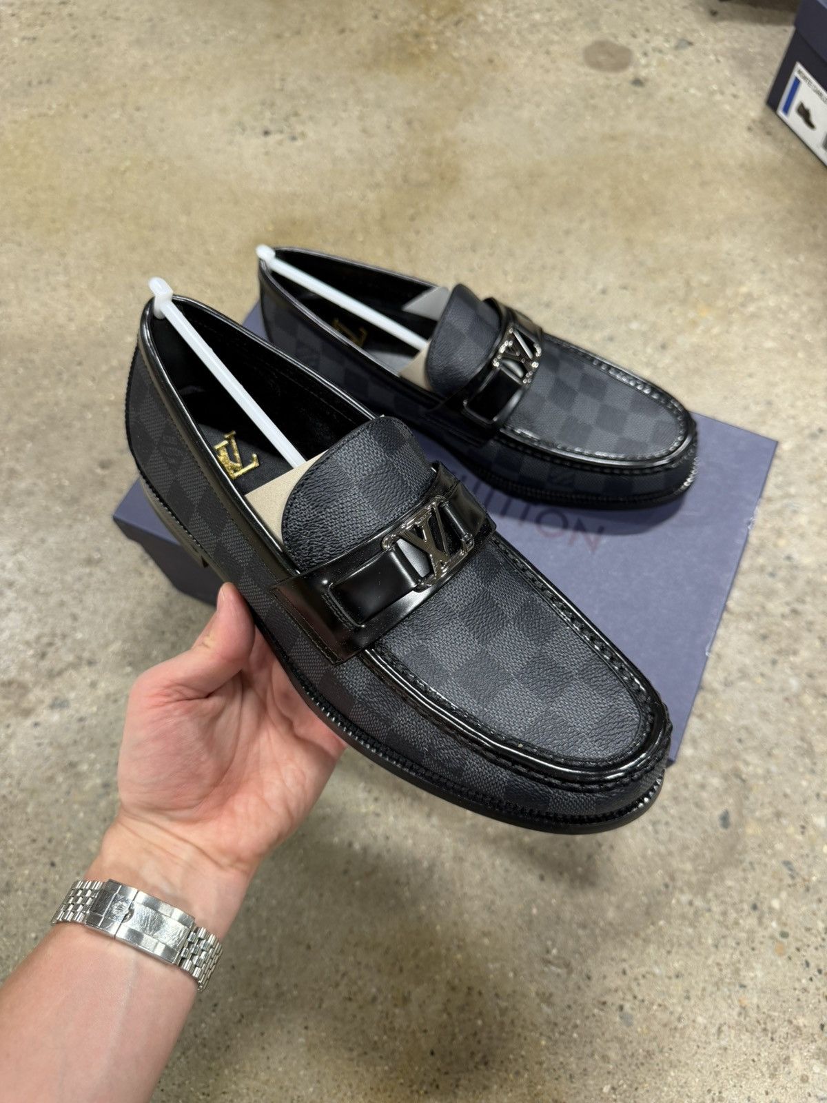 Louis Vuitton Louis Vuitton Damier Major Loafer NEW 1250$ Size US 7.5 / EU 40-41 - 2 Thumbnail