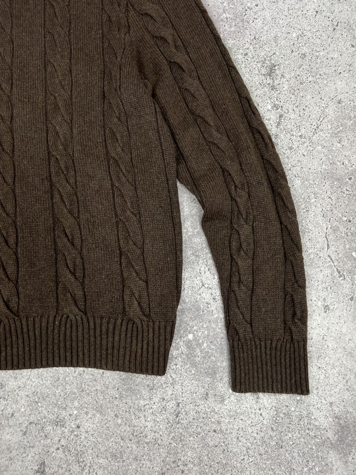 Polo Ralph Lauren Vintage Polo Ralph Lauren Silk Cashmere Knit Sweater Brown Size US XXL / EU 58 / 5 - 20 Thumbnail