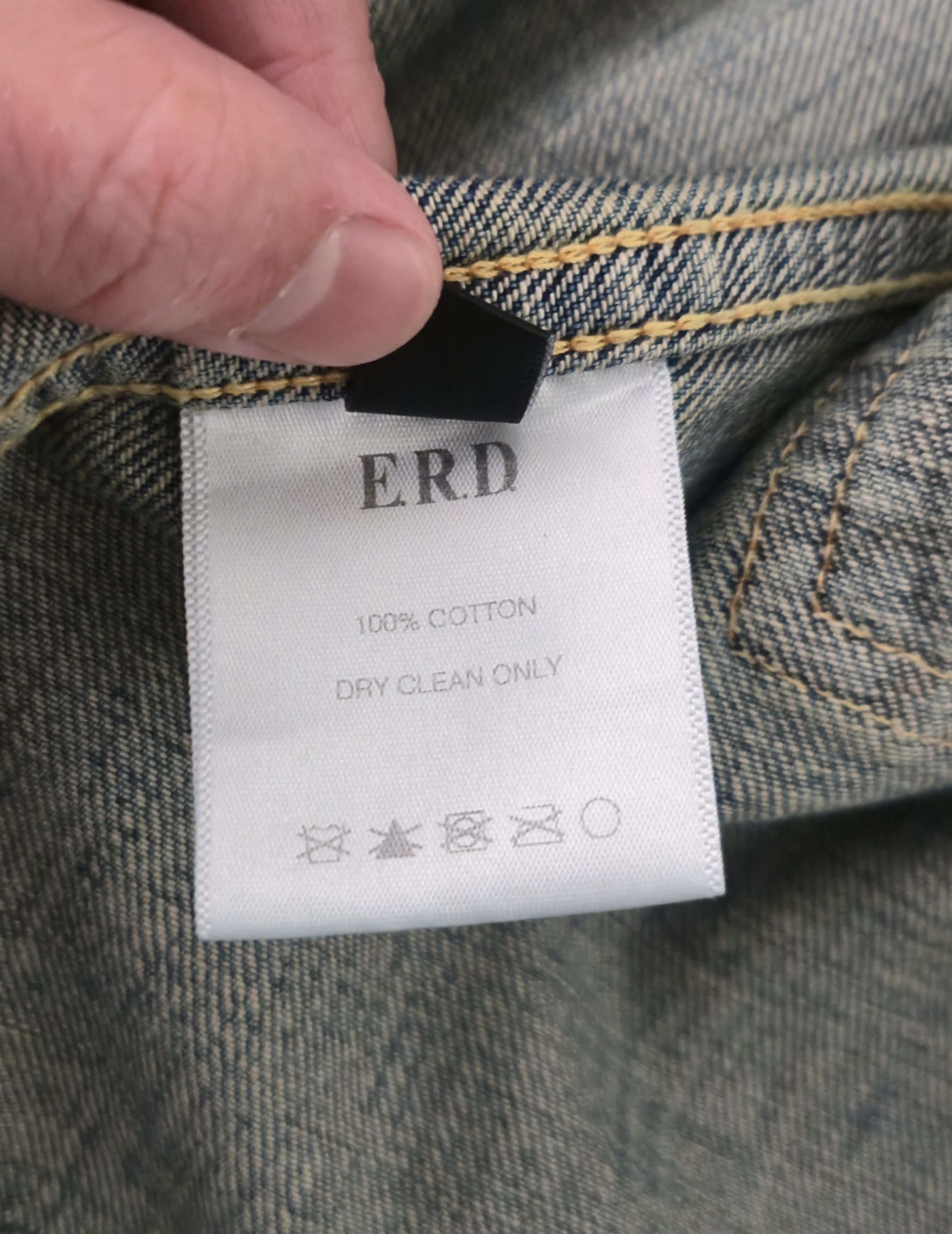 Enfants Riches Deprimes ERD Type Deux Distressed Denim Jacket - Size M Size US M / EU 48-50 / 2 - 5 Thumbnail