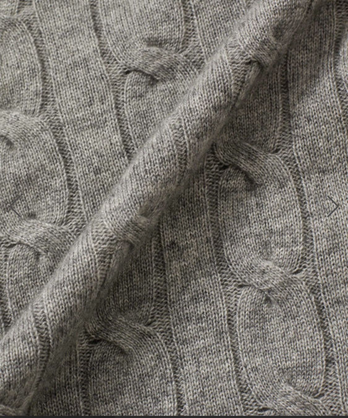Auralee SUPER FINE CASHMERE SILK CABLE KNIT CARDIGAN