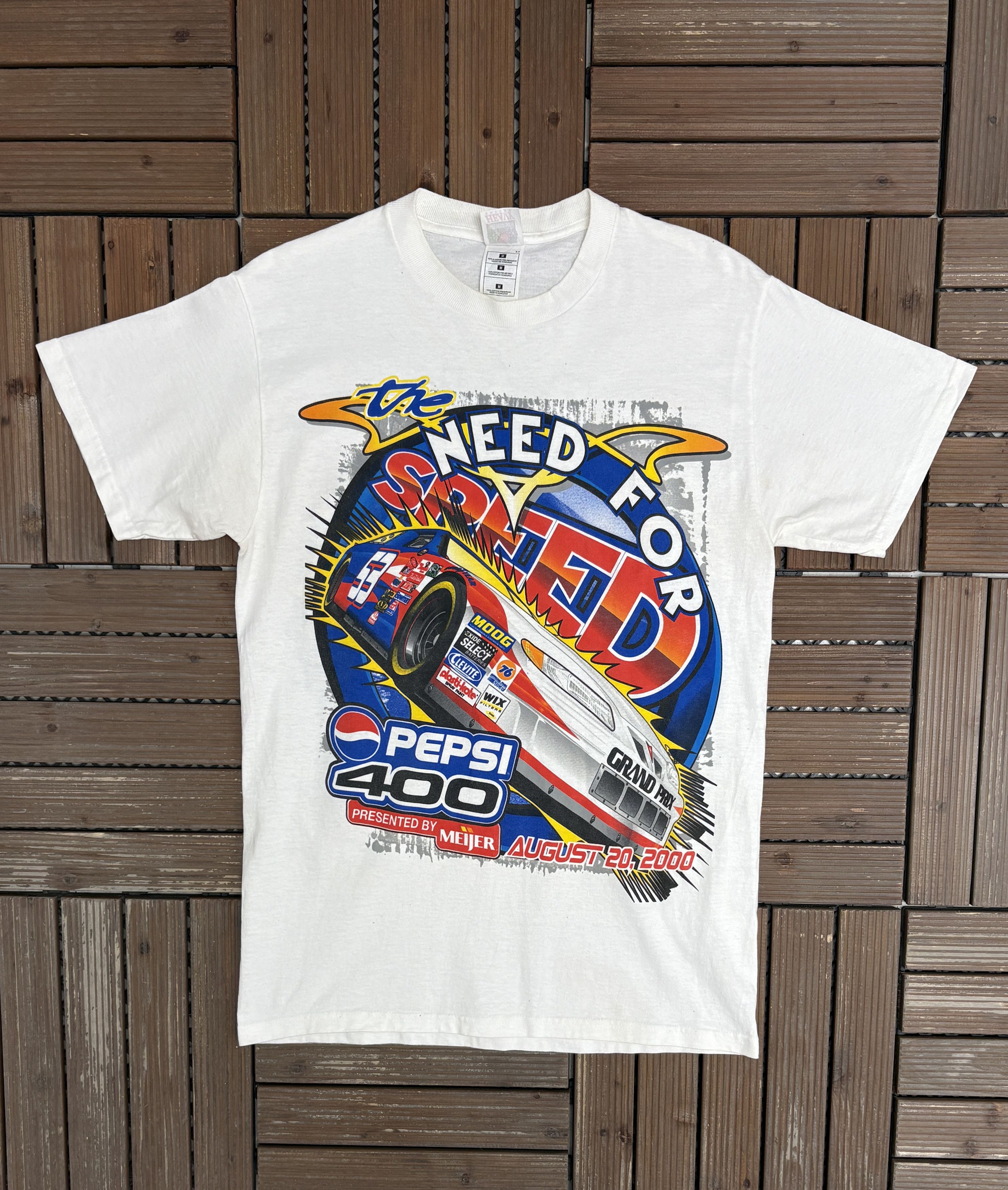 Vintage Pepsi 400 Need For Speed NASCAR Racing Vintage T-Shirt Tee Size US M / EU 48-50 / 2 - 1 Thumbnail