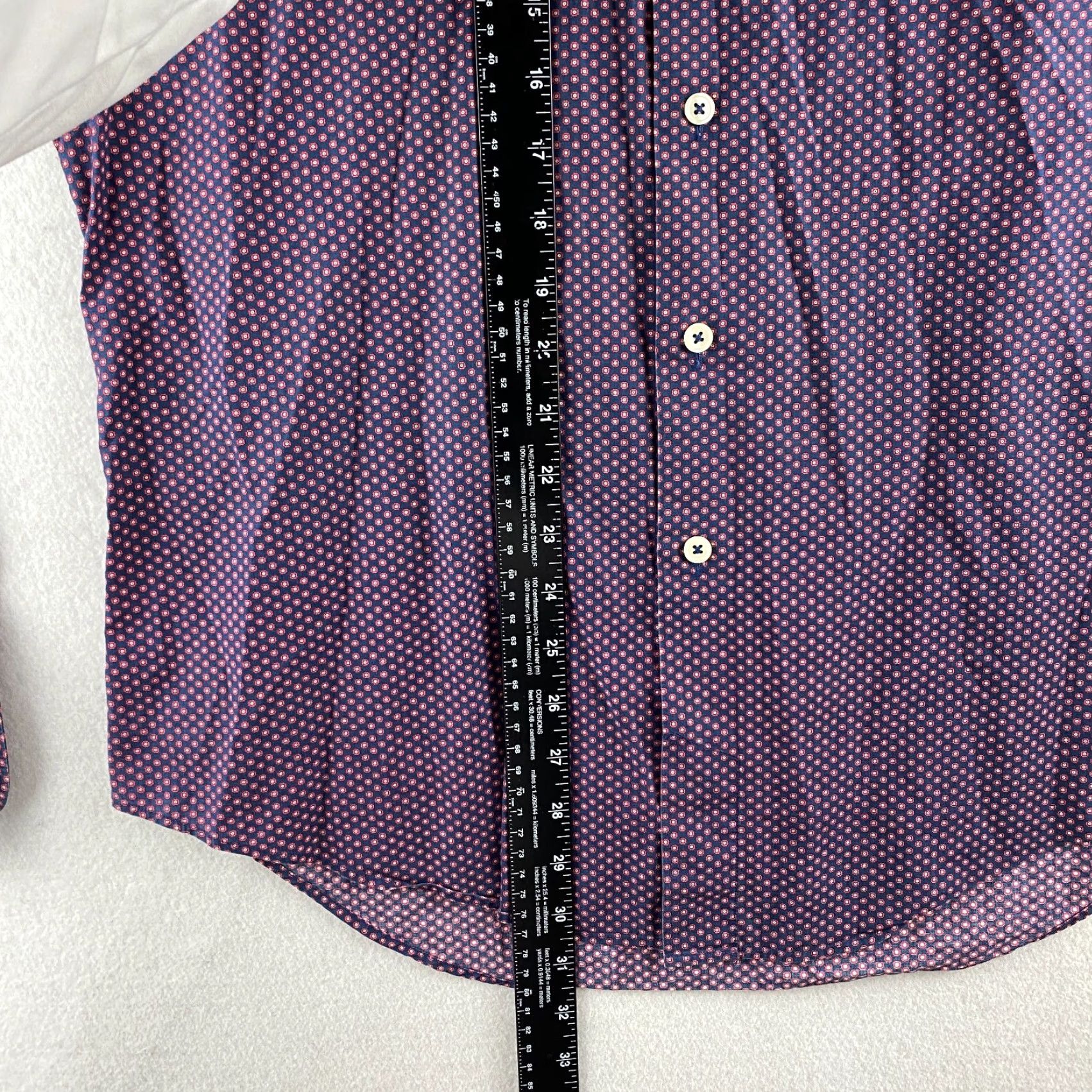 Zara Zara Shirt Mens L Purple Button Up Slim Fit Long Sleeve Collared Dotted Modern Casual Shirt Size US L / EU 52-54 / 3 - 6 Thumbnail