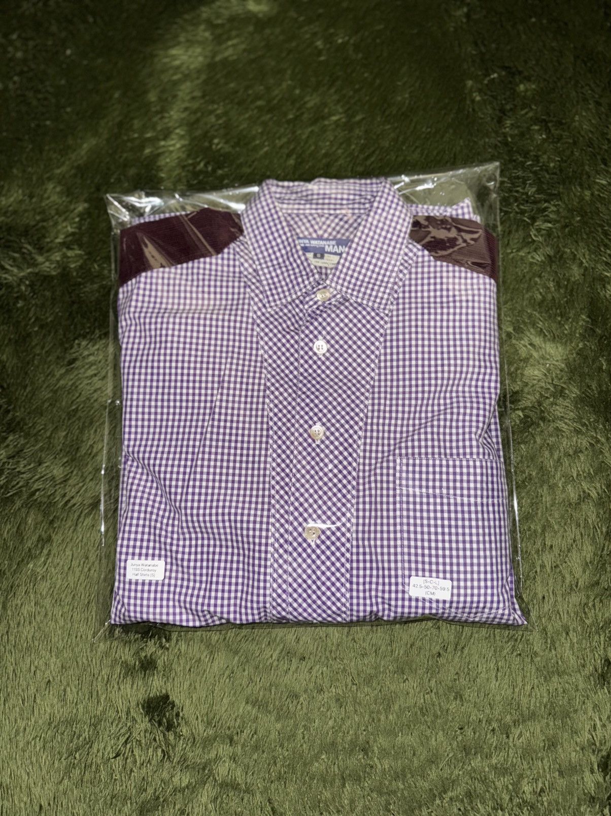 Junya Watanabe [S] Junya Watanabe 11AW Gingham Check Corduroy Patch Shirt Size US S / EU 44-46 / 1 - 13 Thumbnail