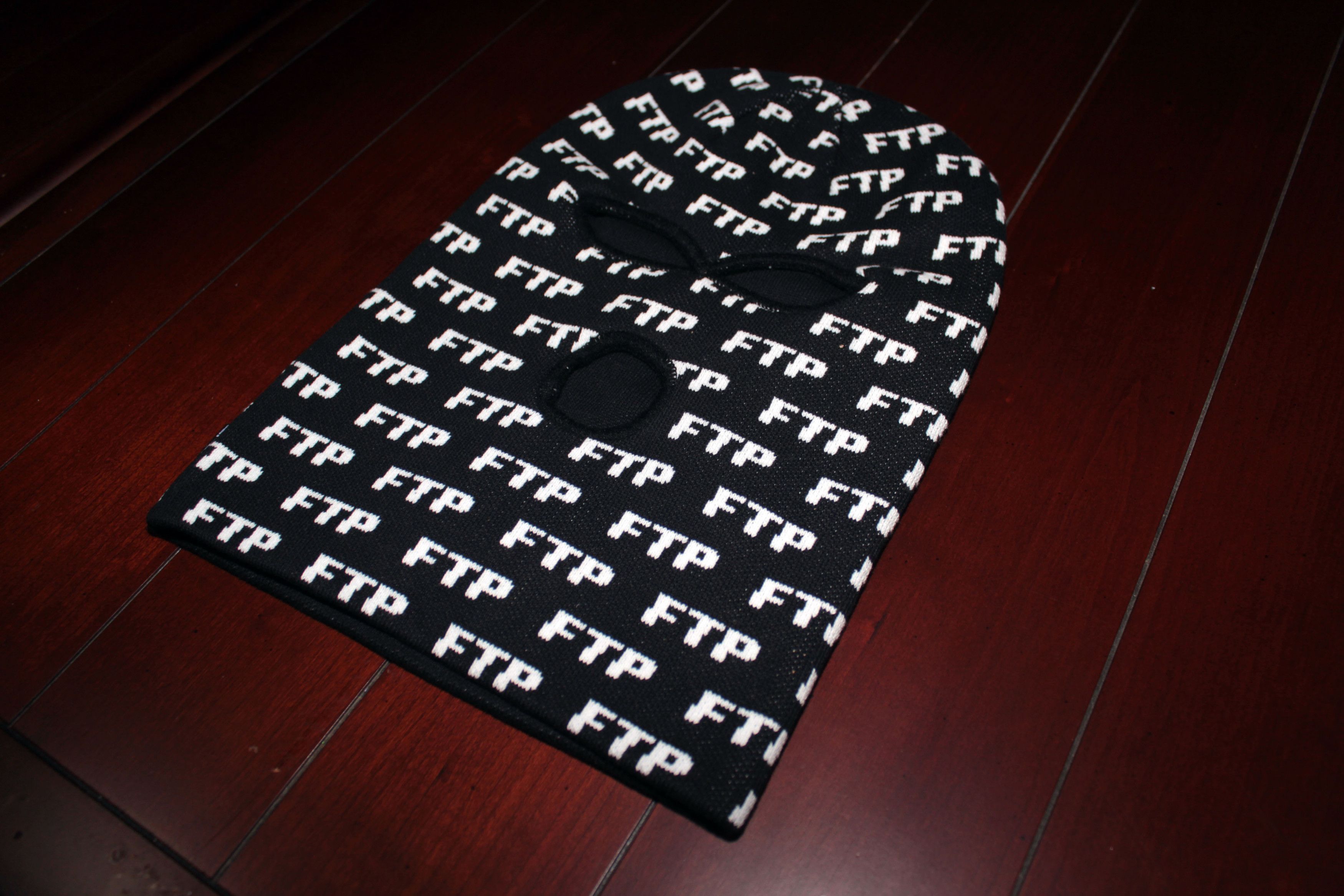 Fuck The Population FTP All-Over Logo Ski Mask (Black) Size ONE SIZE - 3 Thumbnail