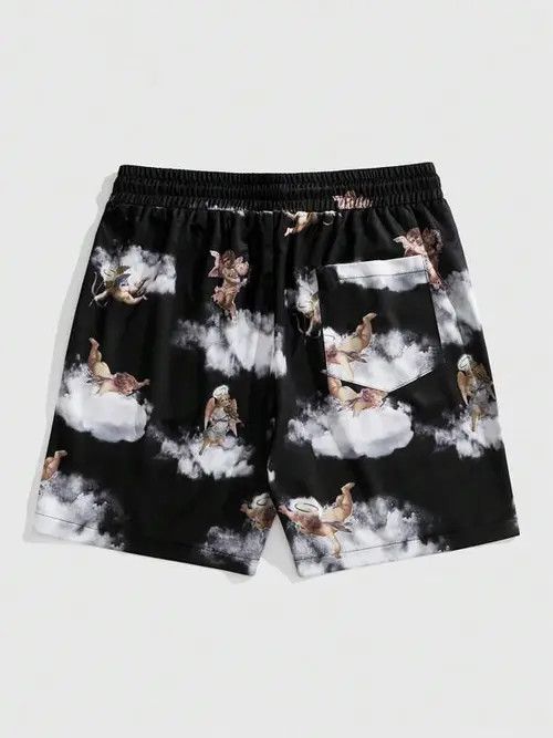 Japanese Brand Print Y2k Shorts DRIP summer Size US 36 / EU 52 - 4 Thumbnail