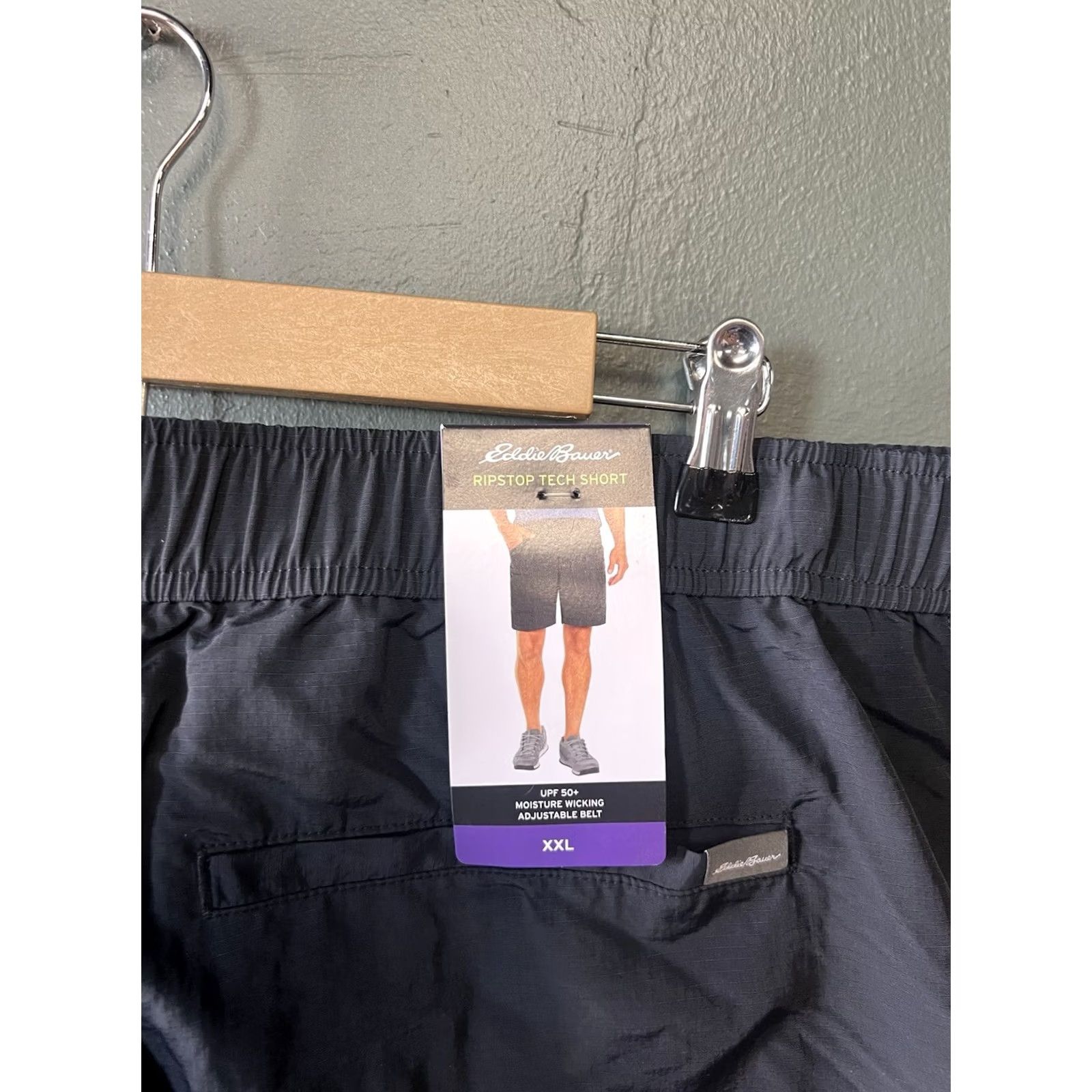 Eddie Bauer Eddie Bauer Men's Ripstop Tech Pull On Short 3XL Black Chino Nylon Pockets Casual Travel Cotton? Size US 39 - 3 Thumbnail