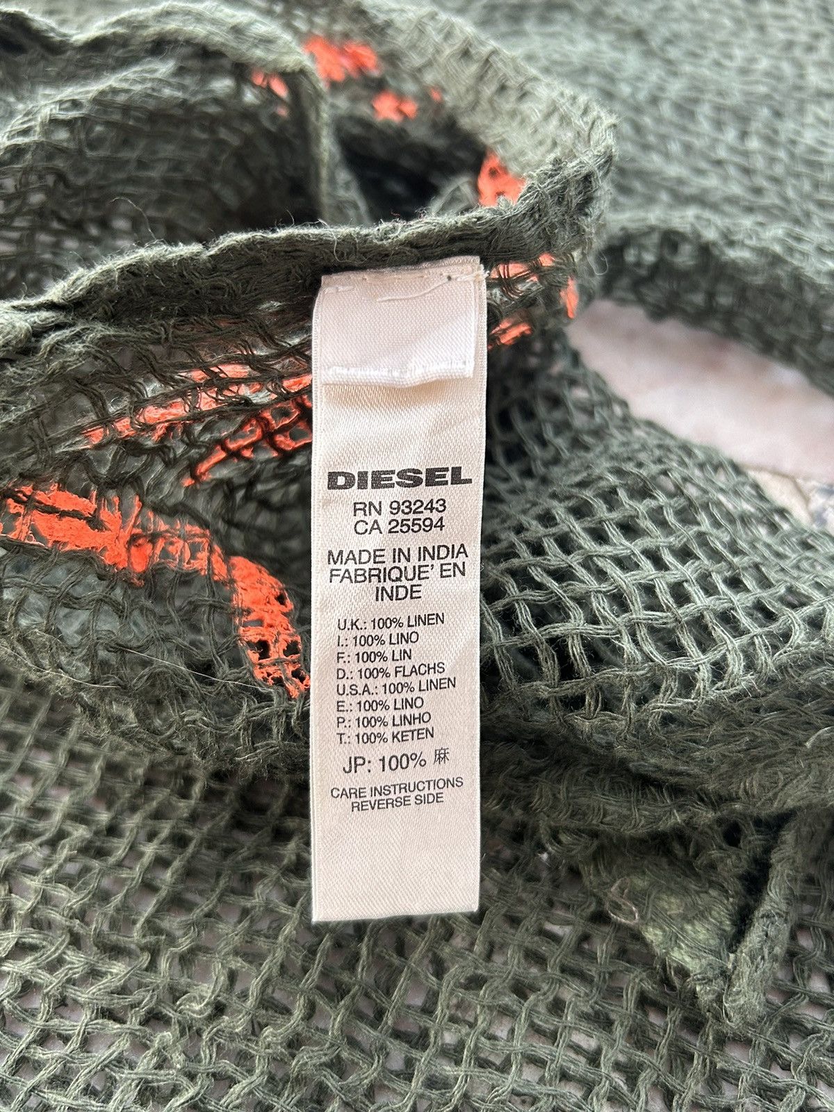 Diesel Diesel scarf spellout green Size ONE SIZE - 5 Thumbnail