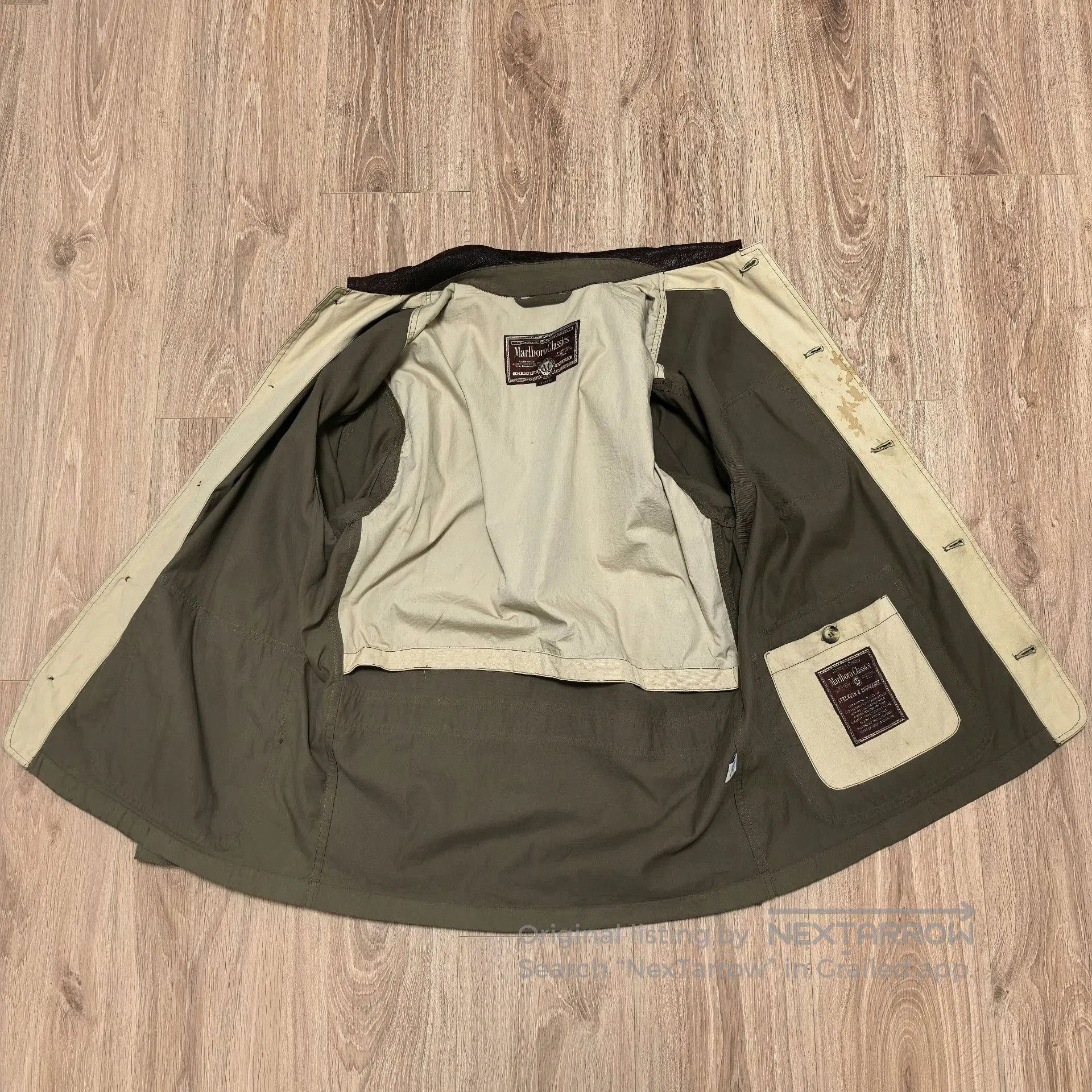 Marlboro Classics Marlboro Classics Leather Collar Jacket. Size US XL / EU 56 / 4 - 5 Thumbnail