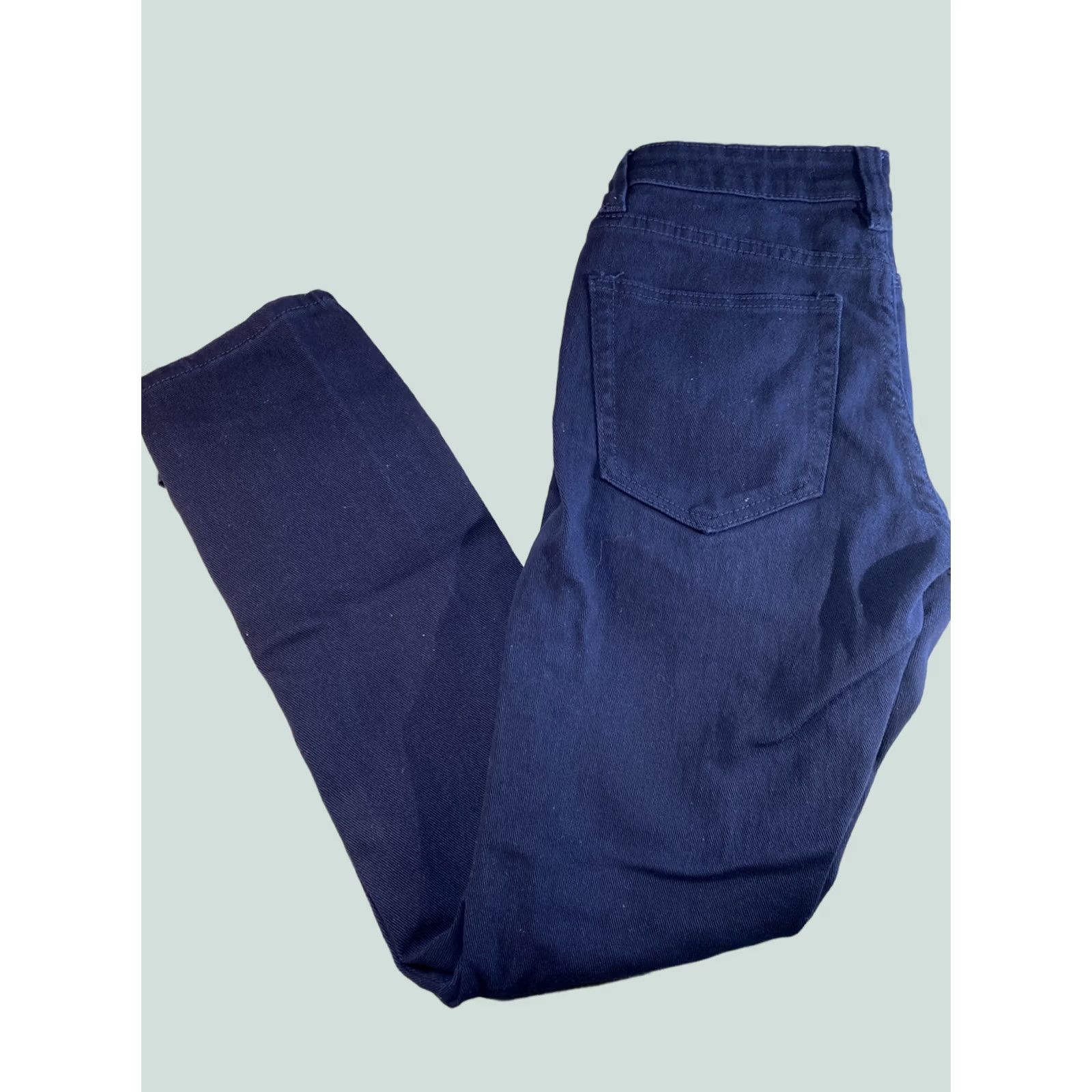 Vintage Platform Jeans Slim Stretch 29x30 Mens Dark Bleach 100 Max Inseam 30 Slim Fit Trousers Men Size US 29 - 1 Thumbnail