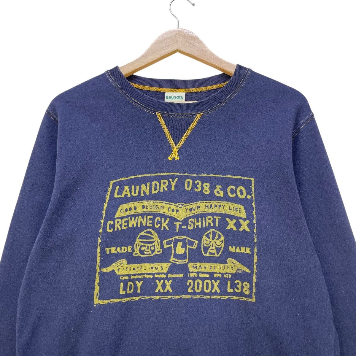 Japanese Brand 💥Vintage Laundry graphic print crewneck sweatshirt Single Size US M / EU 48-50 / 2 - 3 Thumbnail