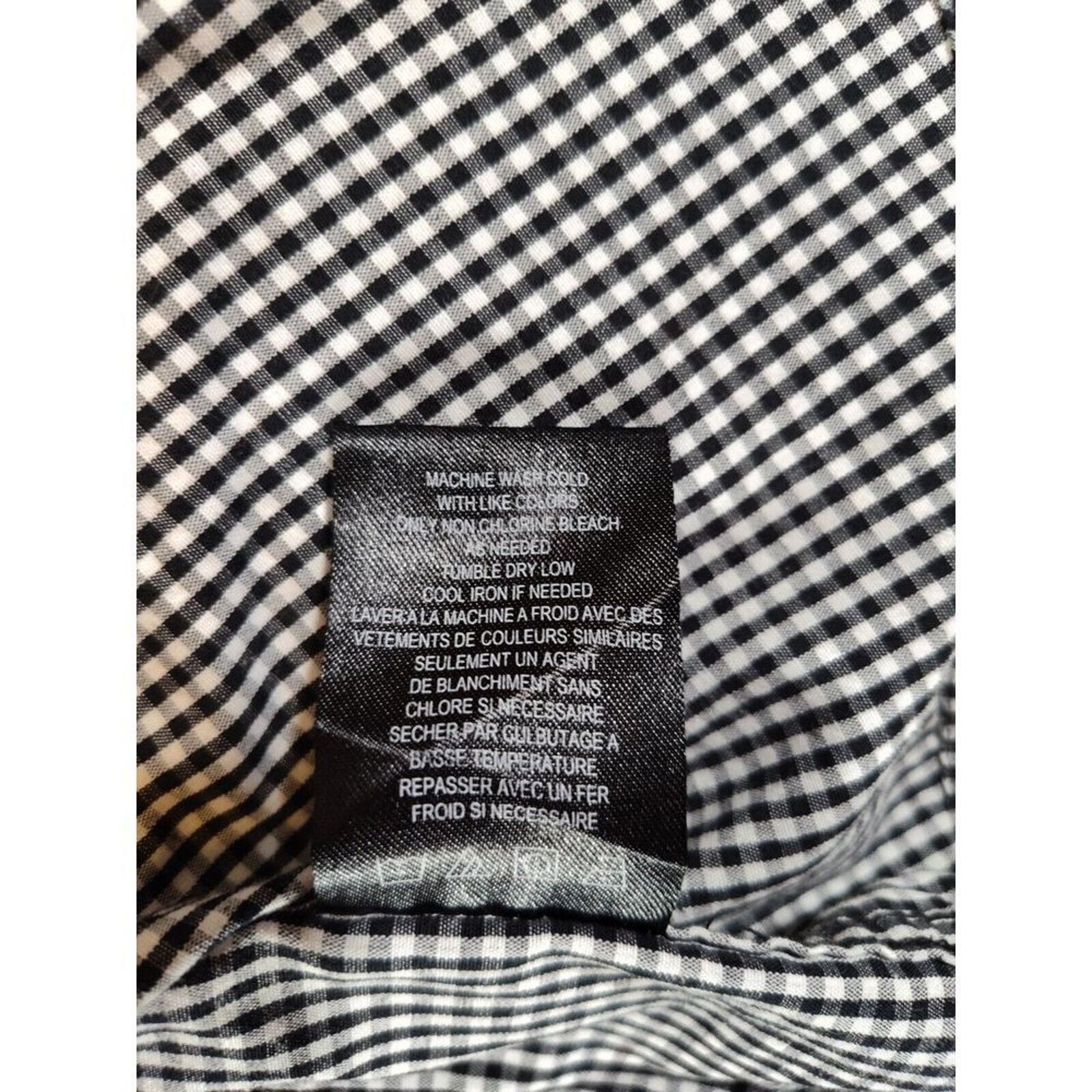 Dravus Dravus Shirt Mens Large Mini Check Short Sleeve Button Down Size US L / EU 52-54 / 3 - 10 Thumbnail