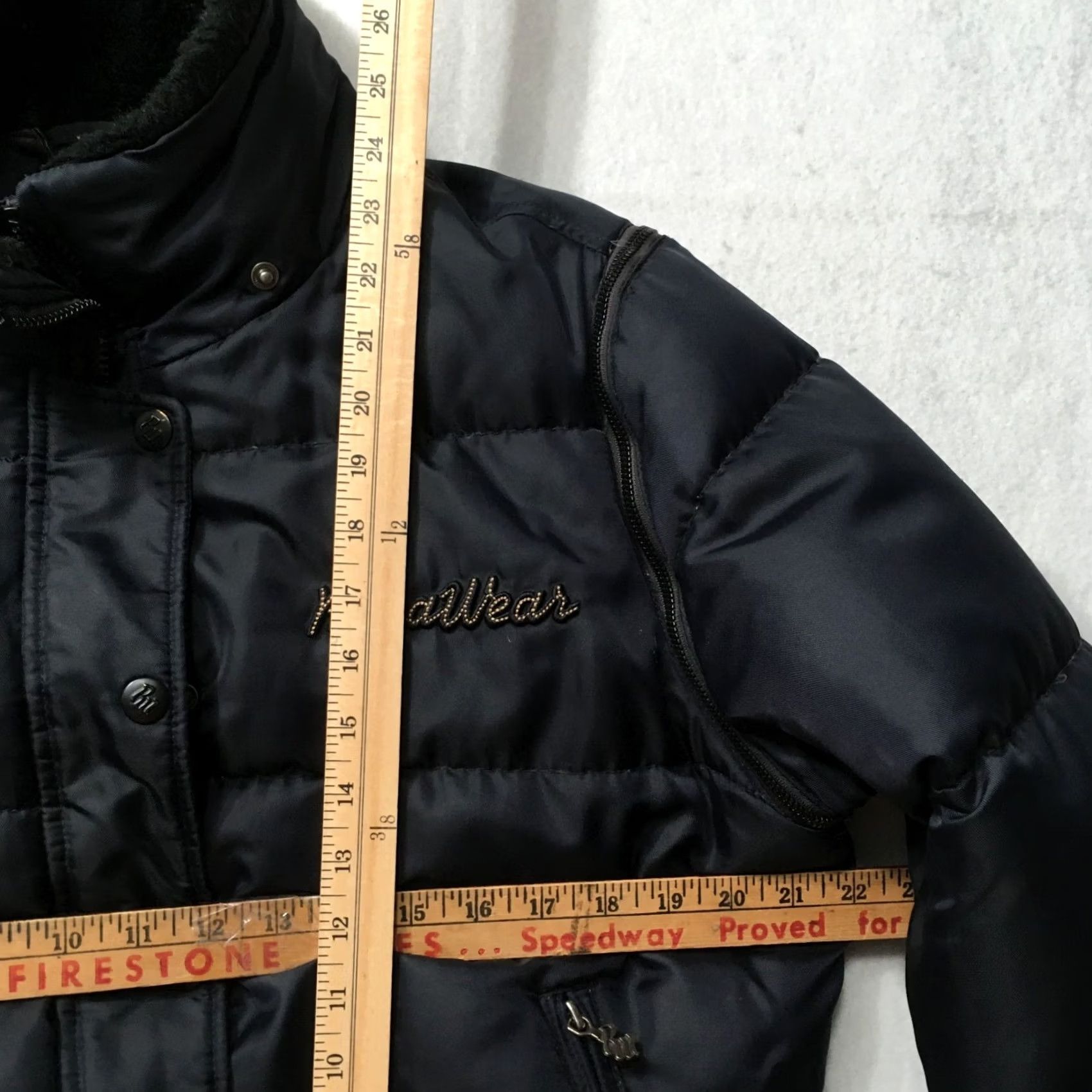 Rocawear Rocawear DARK NAVY Convertible Quilted Puffer Jacket Y2K Women's DUCK DOWN Jacket Quilted Puffer Size L / US 10 / IT 46 - 7 Thumbnail