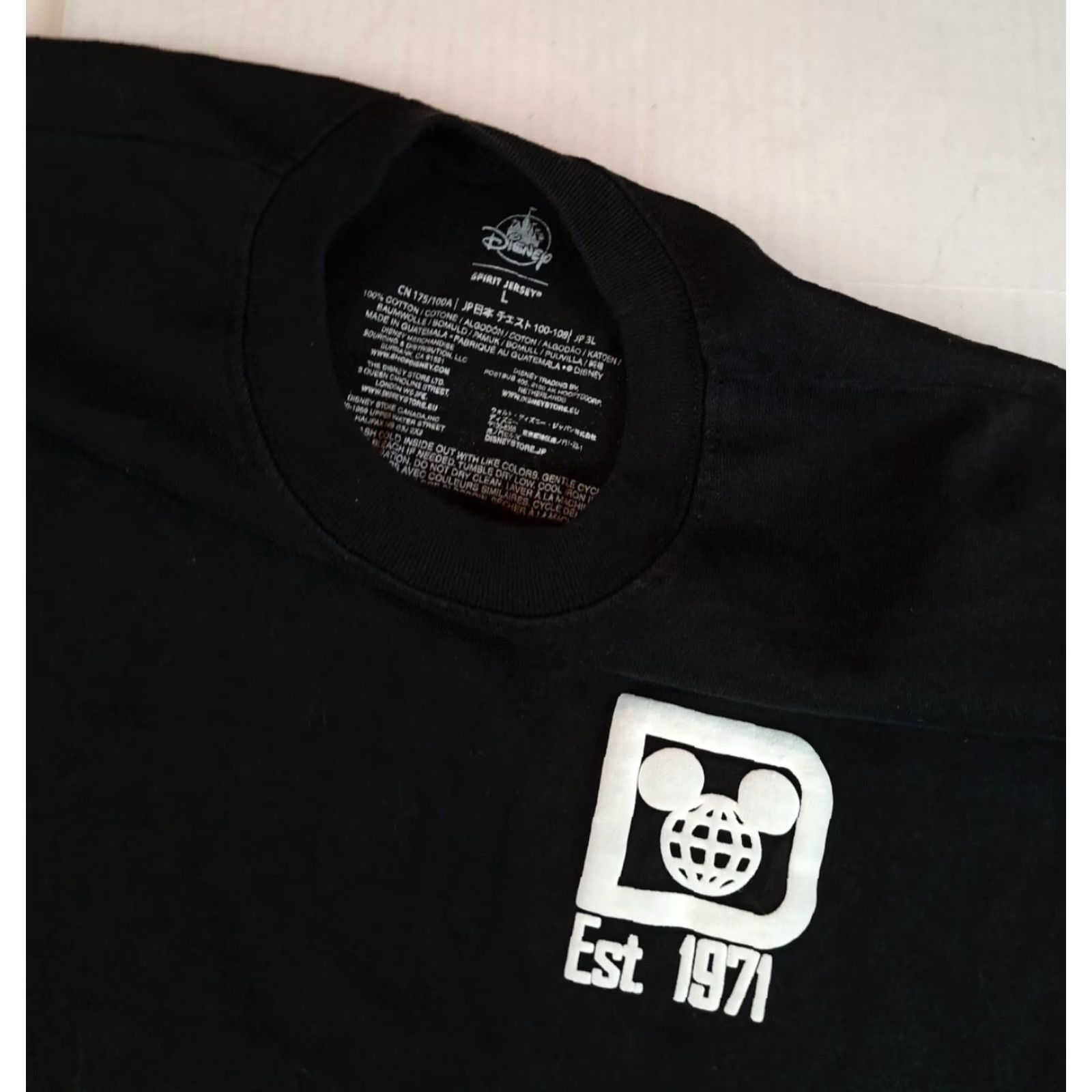 Disney **VINTAGE Mickey Mouse Black Long Sleeve T-Shirt Spirit Jersey** User: **VINTAGE Mickey Mouse Black Long Sleeve Shirt Spirit Jersey** Size US L / EU 52-54 / 3 - 3 Thumbnail