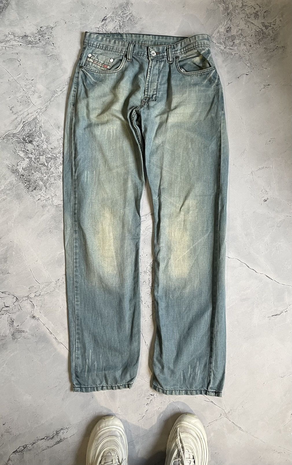 Diesel × Vintage Diesel US33 Denim Pants Faded Printed Size US 32 / EU 48 - 2 Thumbnail