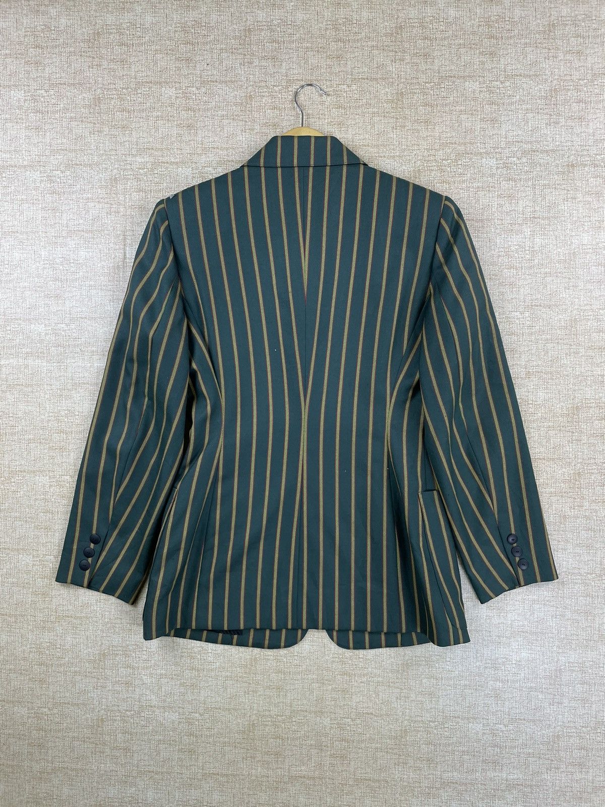 Jean Paul Gaultier 🔥Jean Paul Gaultier Junior Green Stripes Jacket Size US M / EU 48-50 / 2 - 4 Thumbnail