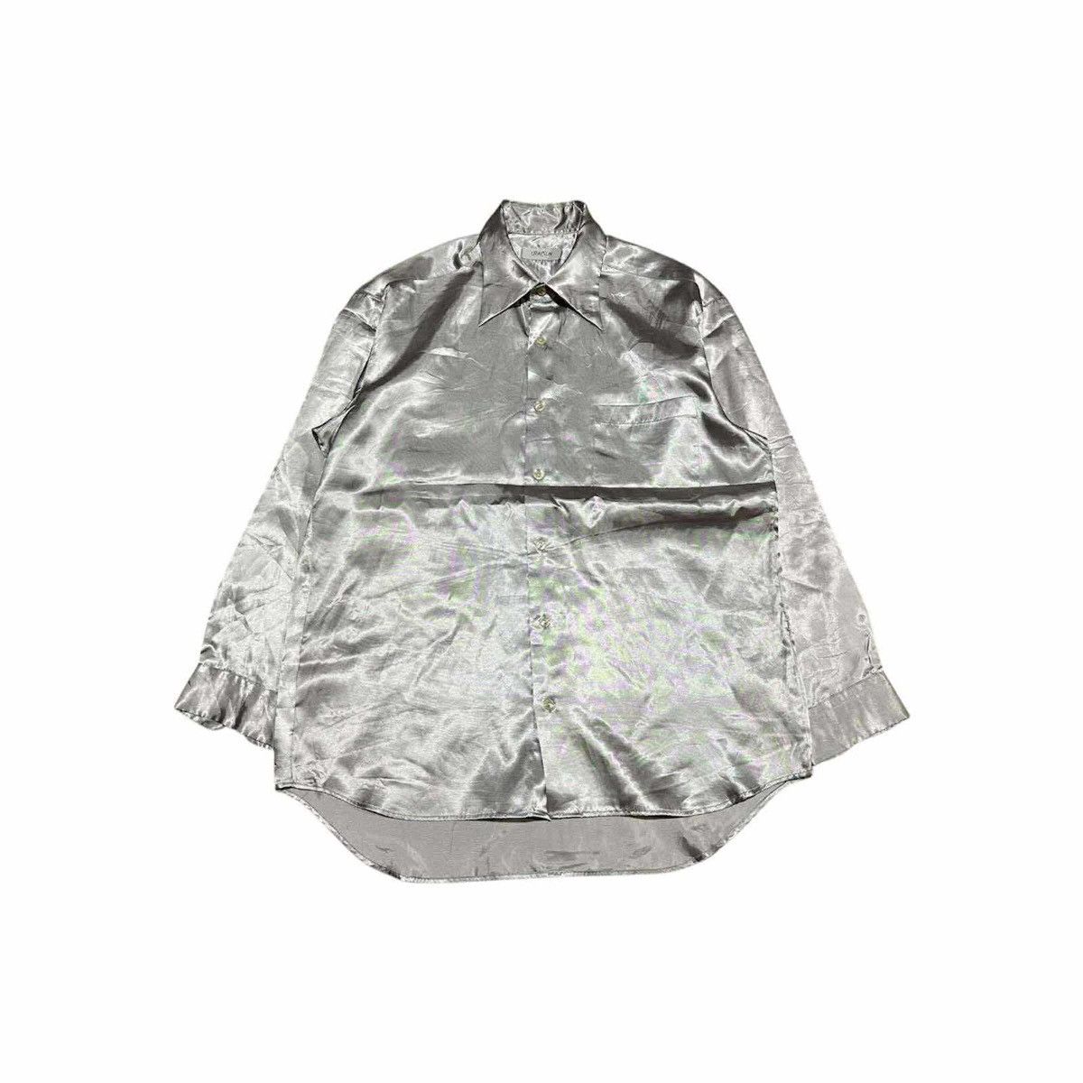 Japanese Brand 🔥 Japanese Vintage Craysun Metallic Silver Shirt Long Sleeve Size US XL / EU 56 / 4 - 4 Thumbnail