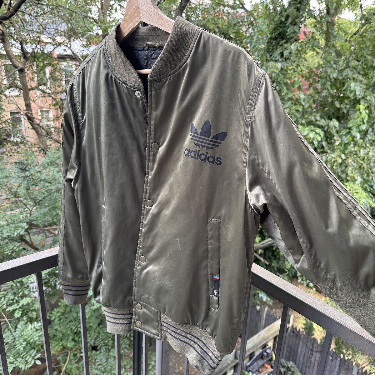 Adidas 2004 Adidas Thrashed Faded Distressed Jacket ERD Grunge Size US S / EU 44-46 / 1 - 7 Thumbnail