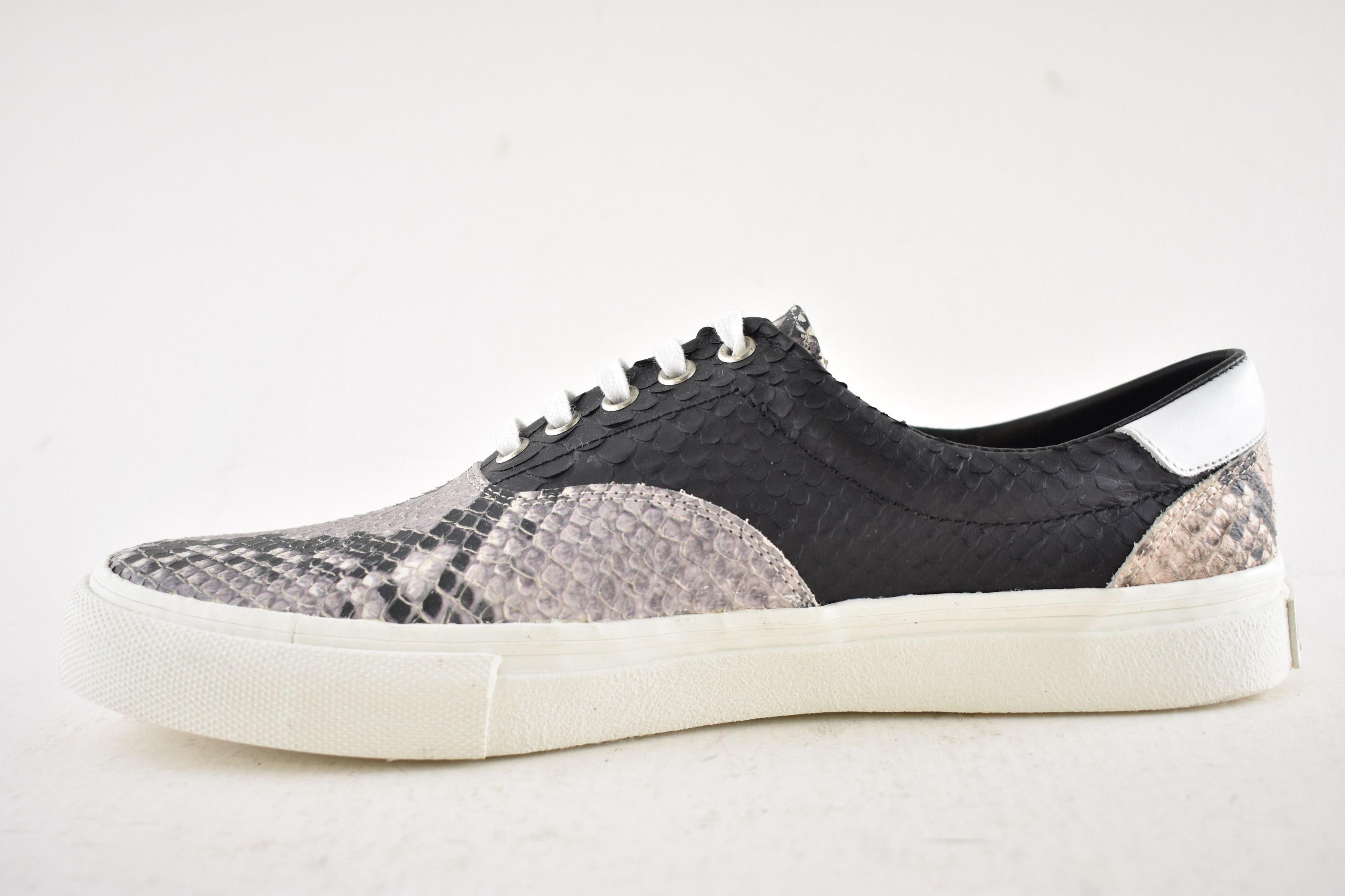 Amiri Amiri Python Snakeskin Lace Up Tie Low Top Sneakers 44 11 Size US 11 / EU 44 - 10 Thumbnail