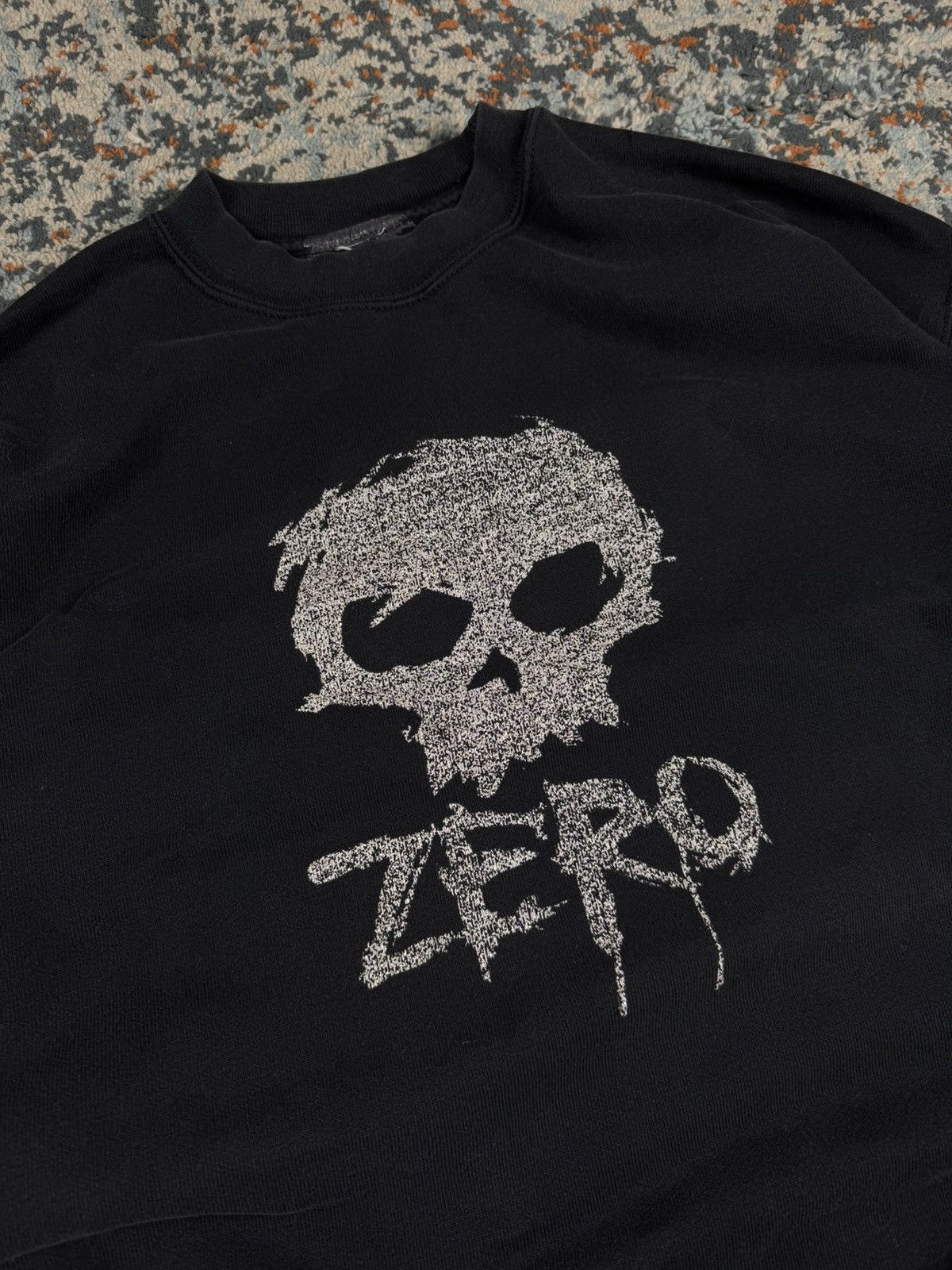 Zero Skateboards Vintage 90s Zero Skateboards skull crewneck sweatshirt baggy Size US XL / EU 56 / 4 - 5 Thumbnail