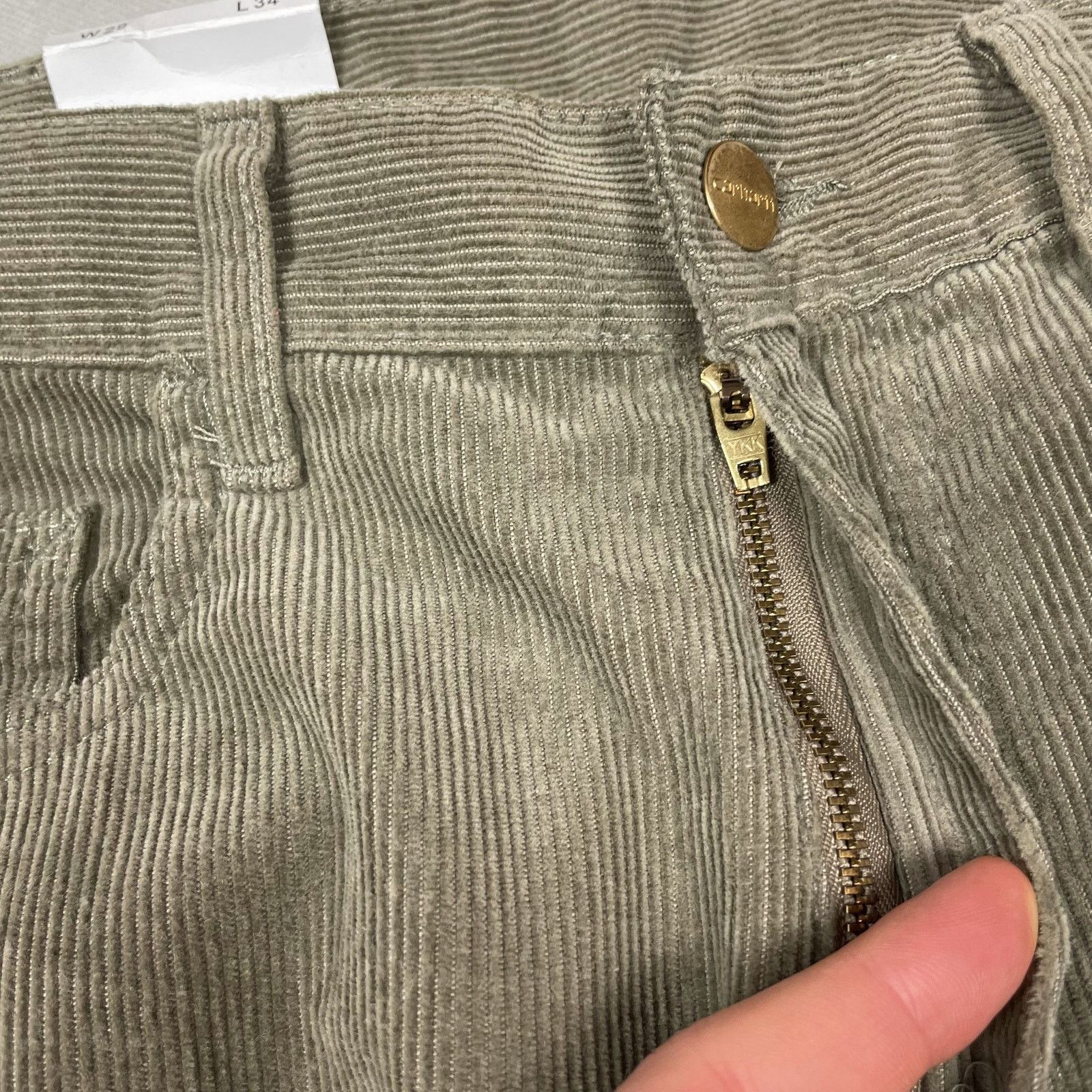 Carhartt × Vintage Carhartt Men's Cotton Straight Corduroy Western Pants 29x34 Size US 29 - 4 Thumbnail