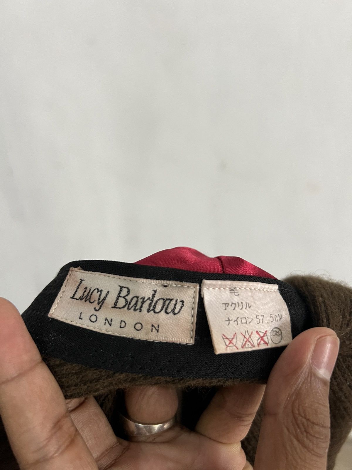 Japanese Brand Lucy Barlow London Wool Retro Hat Size ONE SIZE - 10 Thumbnail