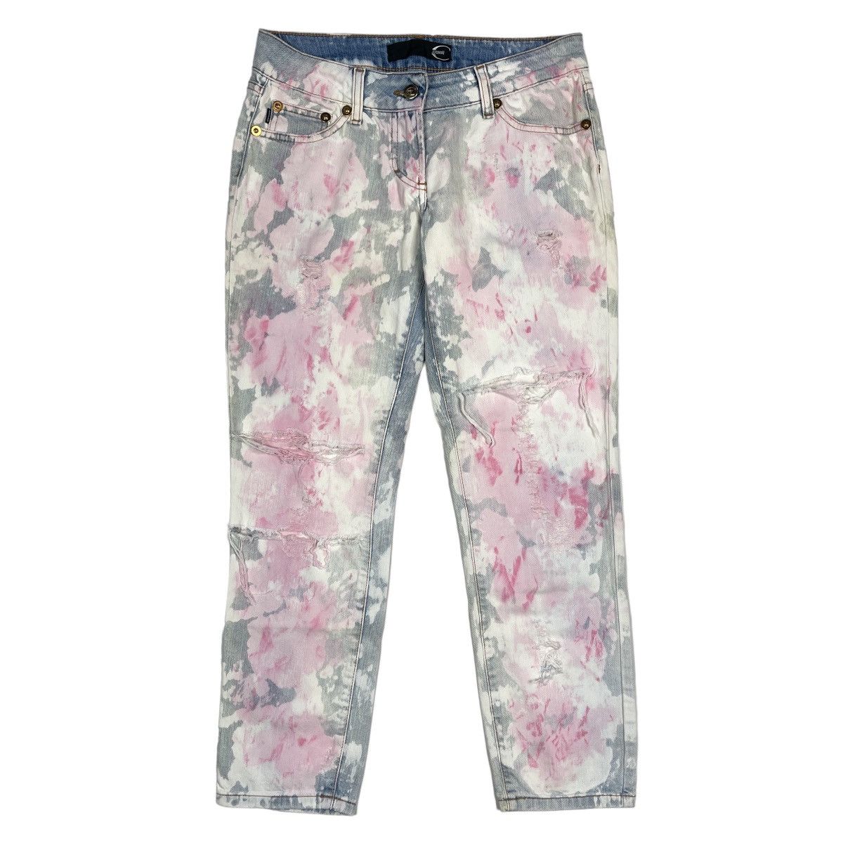 Just Cavalli Just Cavalli Distressed Denim Jeans Size 27" / US 4 / IT 40 - 2 Thumbnail