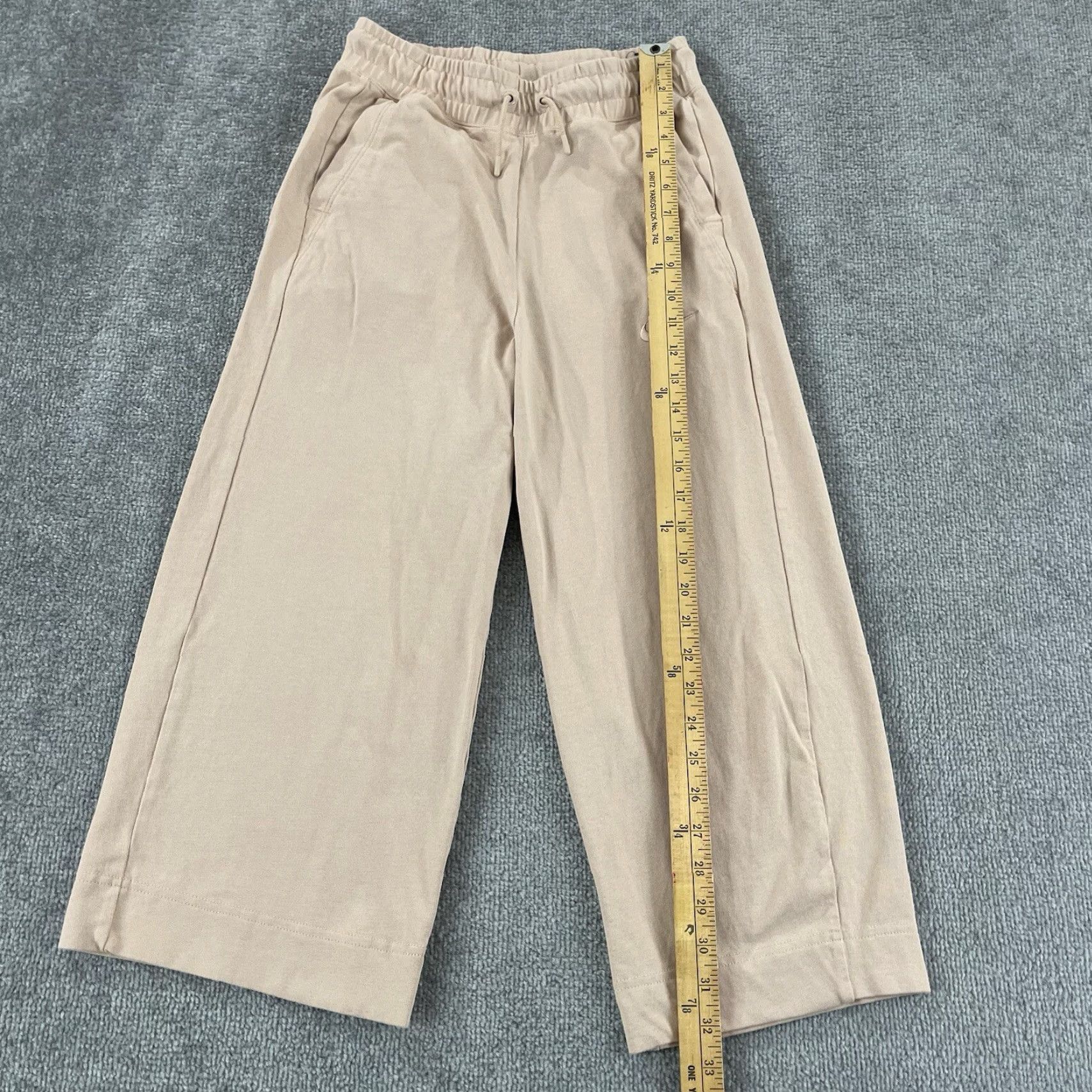 Nike NIKE Pants Womens XS Rose Brown 20" Cropped Capri Sweatpants Lounge Gym Lifting Size 26" / US 2 / IT 38 - 4 Thumbnail
