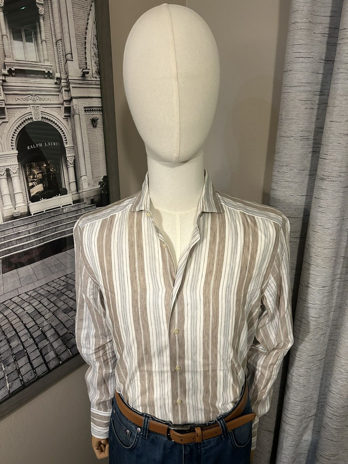 Suitsupply Suitsupply Striped Shirt Size US M / EU 48-50 / 2 - 2 Thumbnail