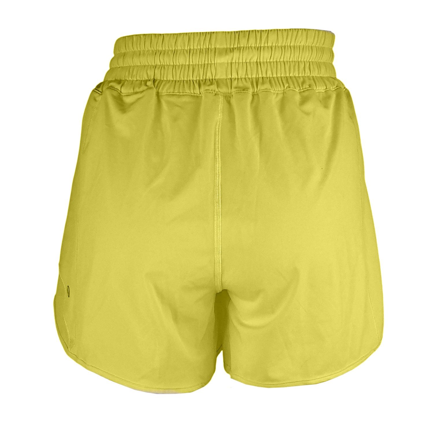 Lululemon Lululemon Hotty Hot Lemon Yellow Low-Rise Unlined Short 4" Size 30" / US 8 / IT 44 - 2 Thumbnail
