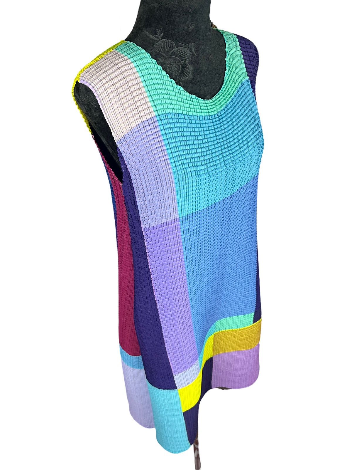 Homme Plisse Issey Miyake × Issey Miyake × Pleats Please Issey Miyake Issey Miyake Main Line Bubble Multicolor Dress Size ONE SIZE - 5 Thumbnail