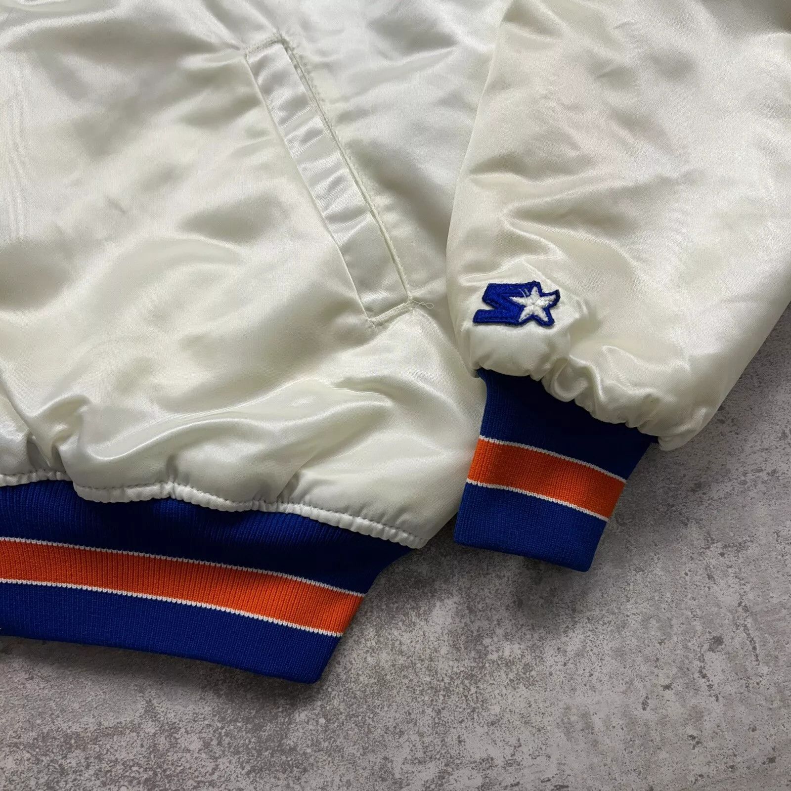 MLB × Starter × Vintage ARE VTG 90s MLB NEW YORK METS SATIN JACKET MADE IN USA Size US XL / EU 56 / 4 - 3 Thumbnail