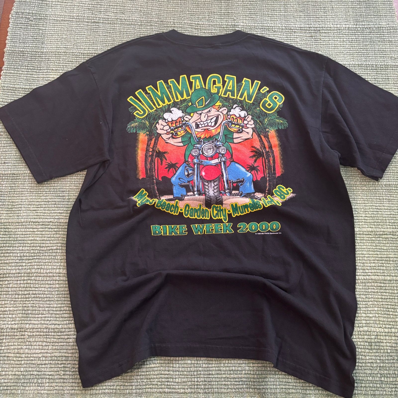 Vintage Vintage Jimmigan's Bike Week 2000 Biker Tee Shirt Sz XL Size US XL / EU 56 / 4 - 1 Thumbnail