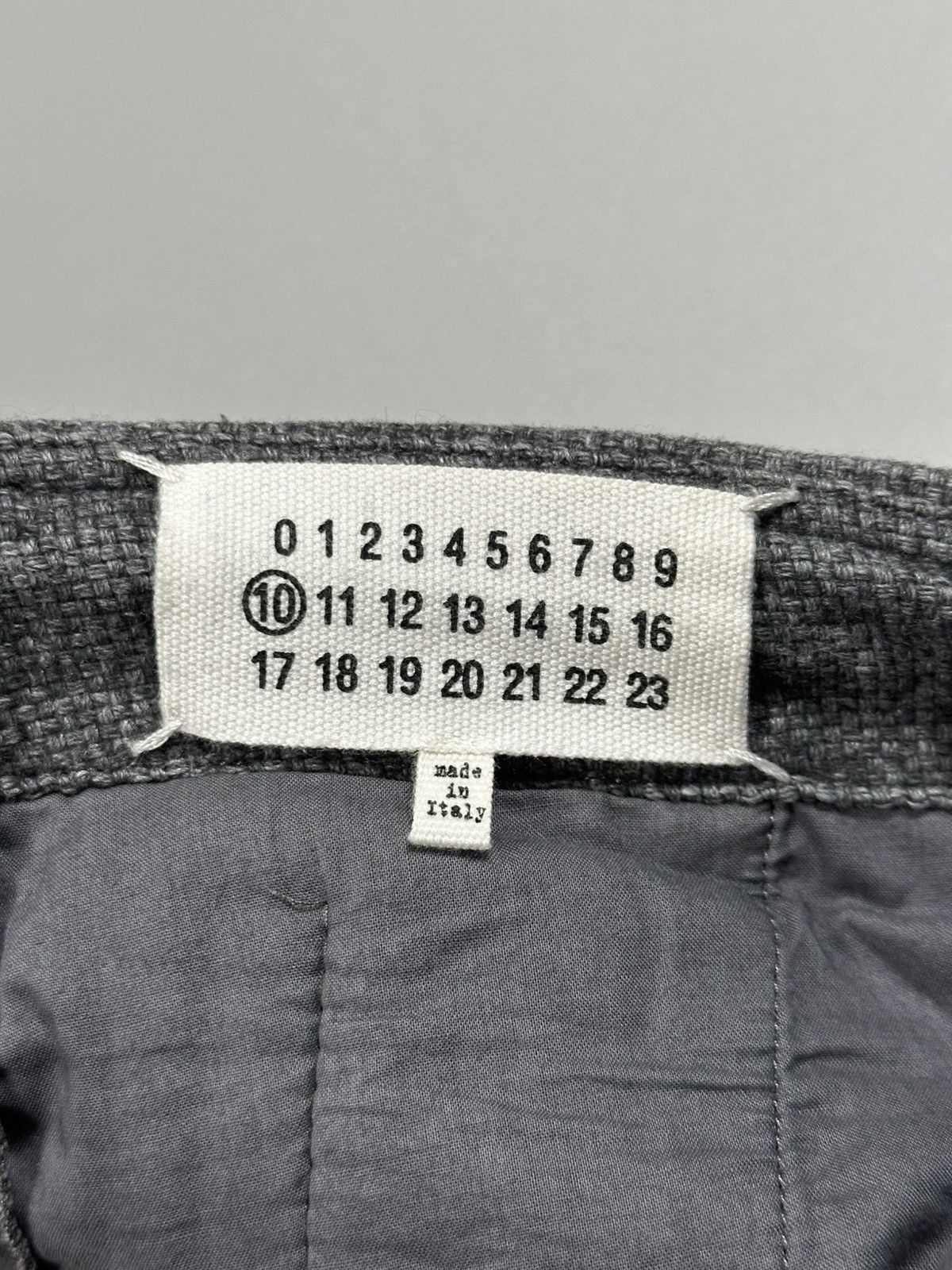 Maison Margiela Maison Margiela Textured Wool-Blend Drawstring Trousers Size US 34 / EU 50 - 8 Thumbnail