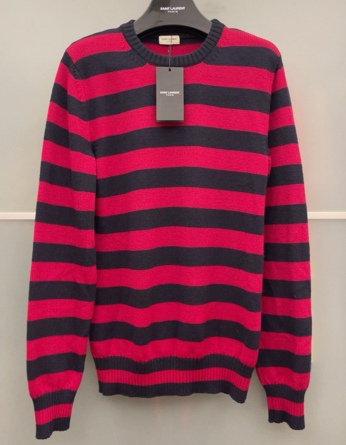 Saint Laurent Paris Saint laurent paris stripe sweater Size US S / EU 44-46 / 1 - 1 Thumbnail