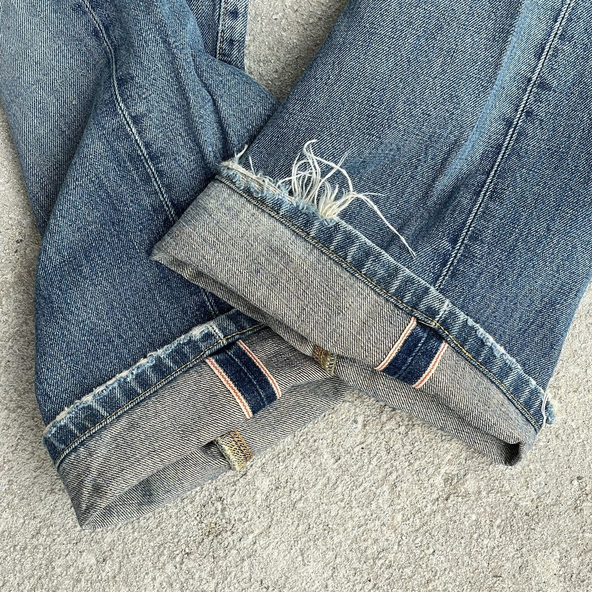 Edwin “DISTRESSED SELVEDGE EDWIN 505” DENIM Size US 31 - 11 Thumbnail