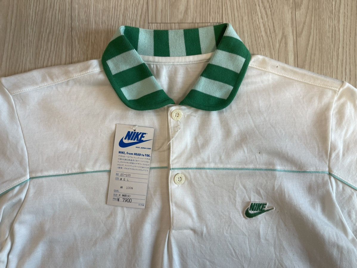 Nike Nike Blue Tag Japan Edition 80’s Vintage Polo Pique T-shirt Size US M / EU 48-50 / 2 - 2 Thumbnail