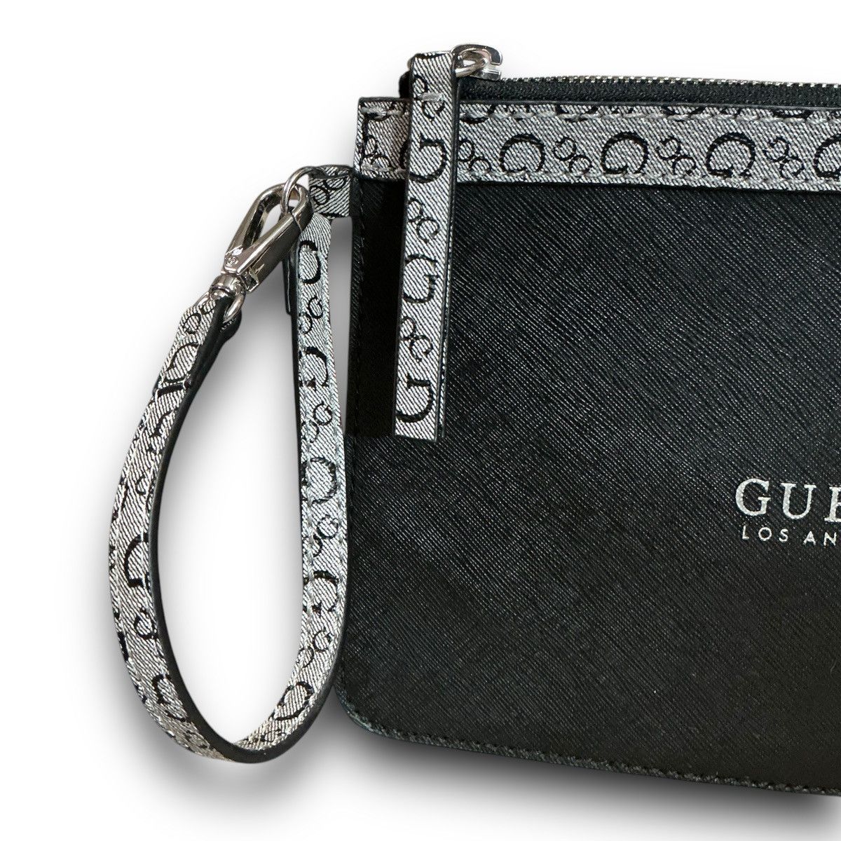 Guess Y2K Vintage Guess Large Black Gray Wristlet Pouch Size ONE SIZE - 2 Thumbnail