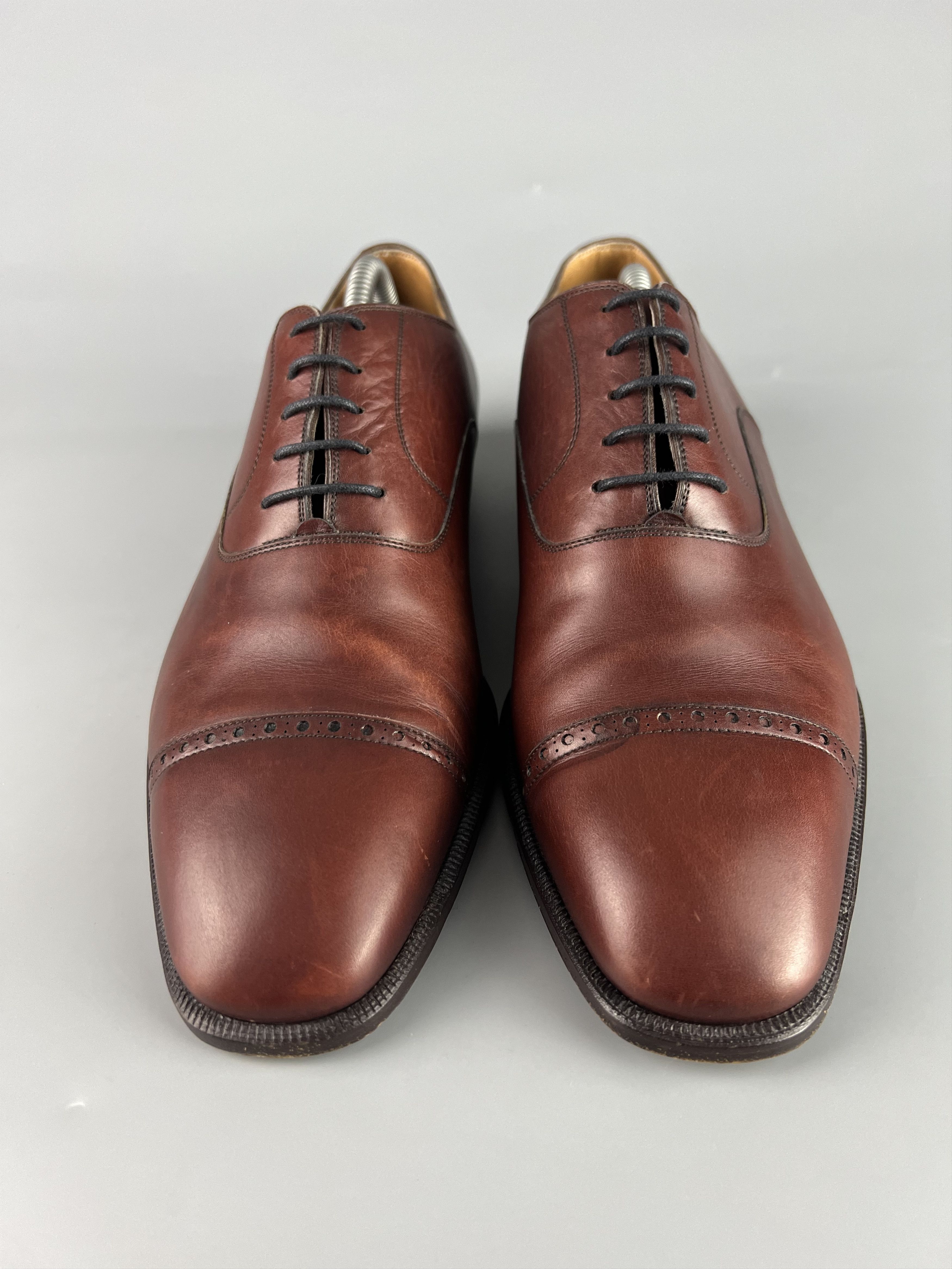 Ermenegildo Zegna Ermenegildo Zegna Brown Oxford Shoes Size US 9 / EU 42 - 5 Thumbnail