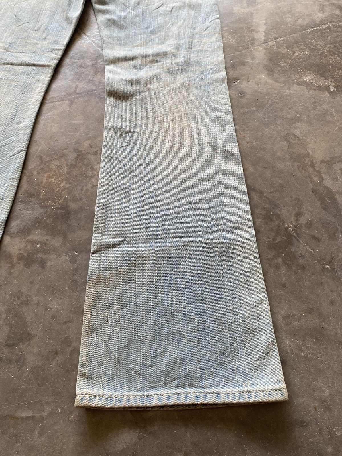 Lee × Vintage Flare Jeans Vintage Lee Riders Fade Distressed Boot Cut Size US 28 / EU 44 - 4 Thumbnail