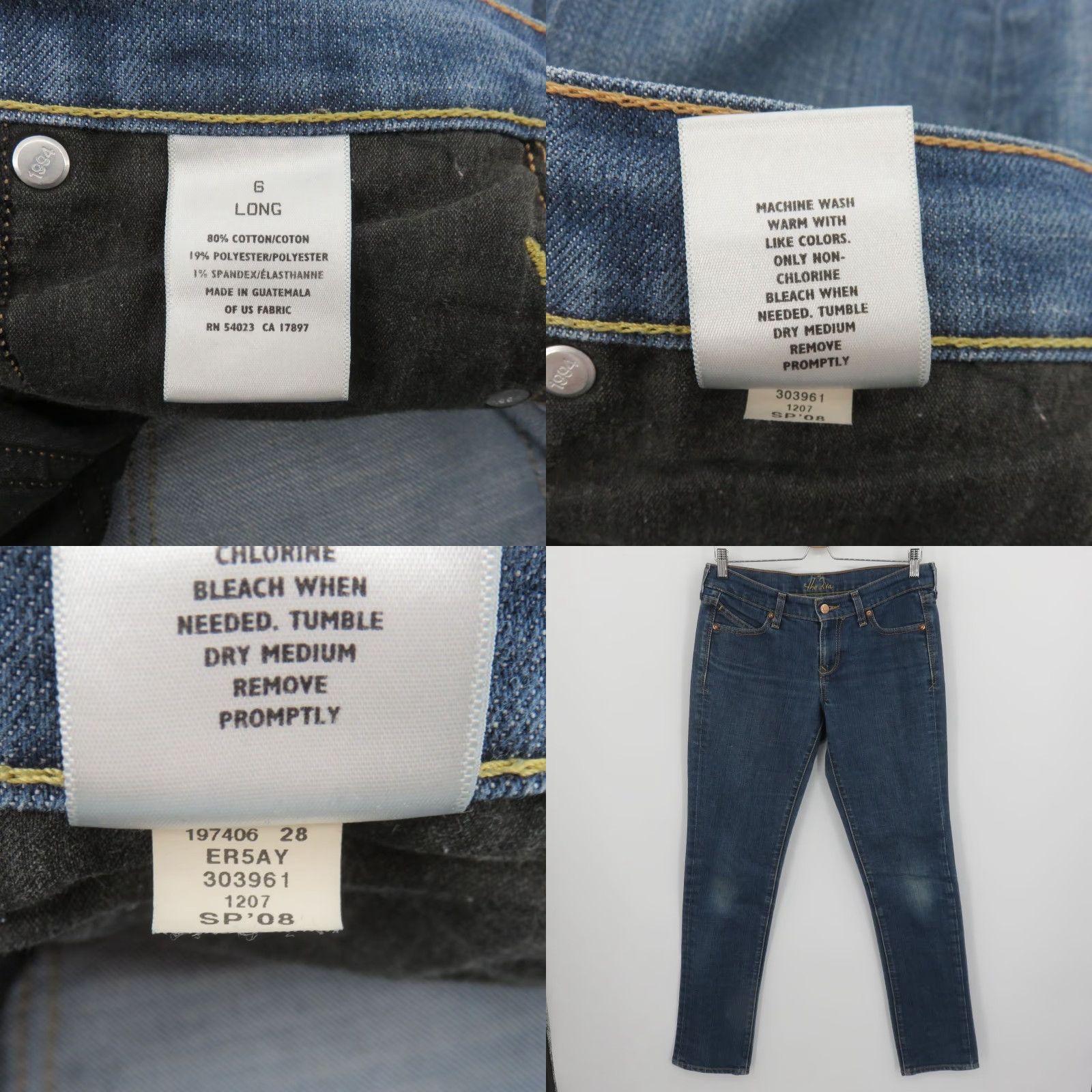 Old Navy Old Navy Jeans Women 8 5-Pocket Denim Blue Straight Pockets 2008 Vintage No Size 30" / US 8 / IT 44 - 9 Thumbnail