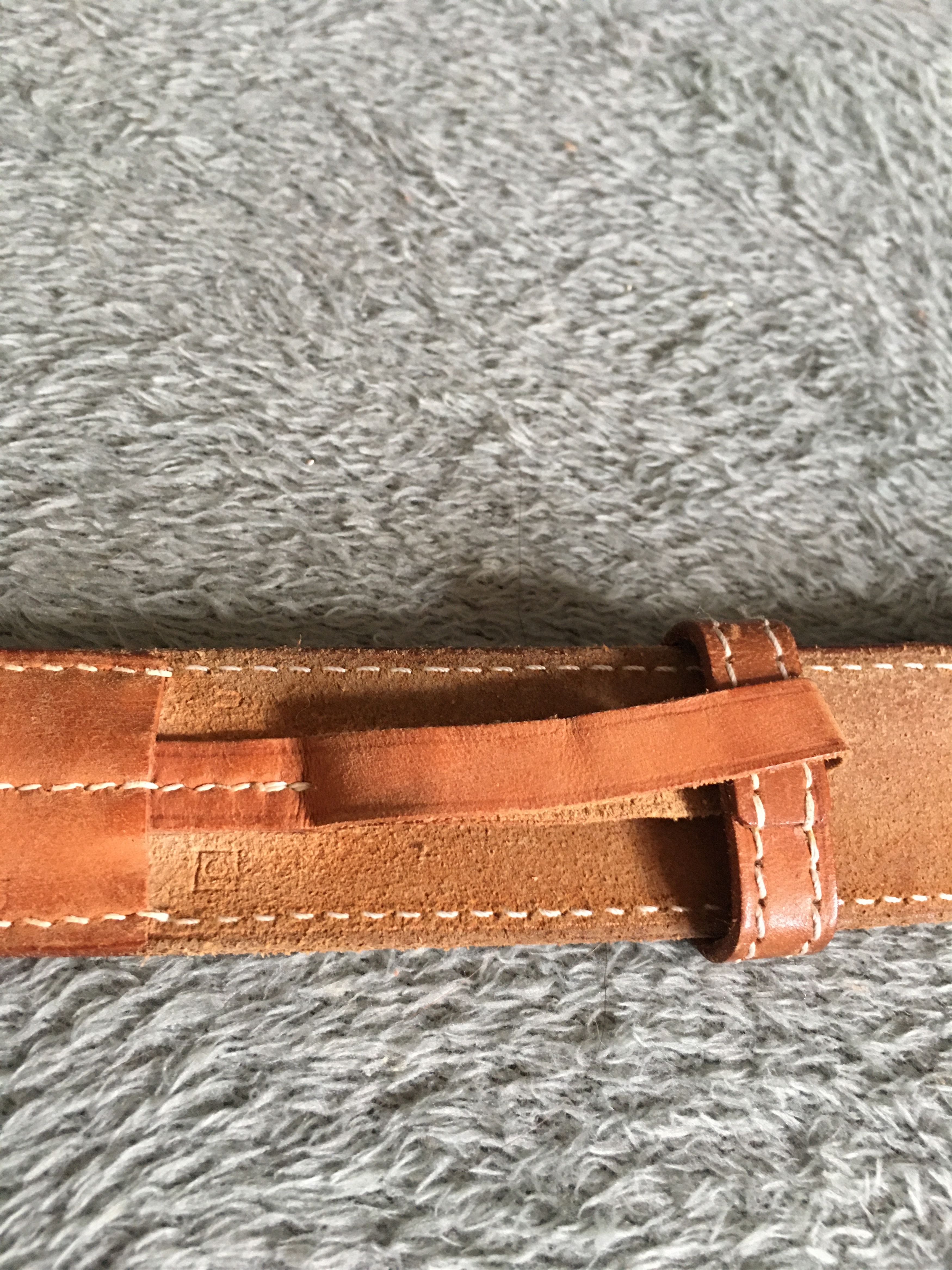 Hermes Hermes Etriviere Leather Belt Vintage 2000s Size 95 Size ONE SIZE - 11 Thumbnail
