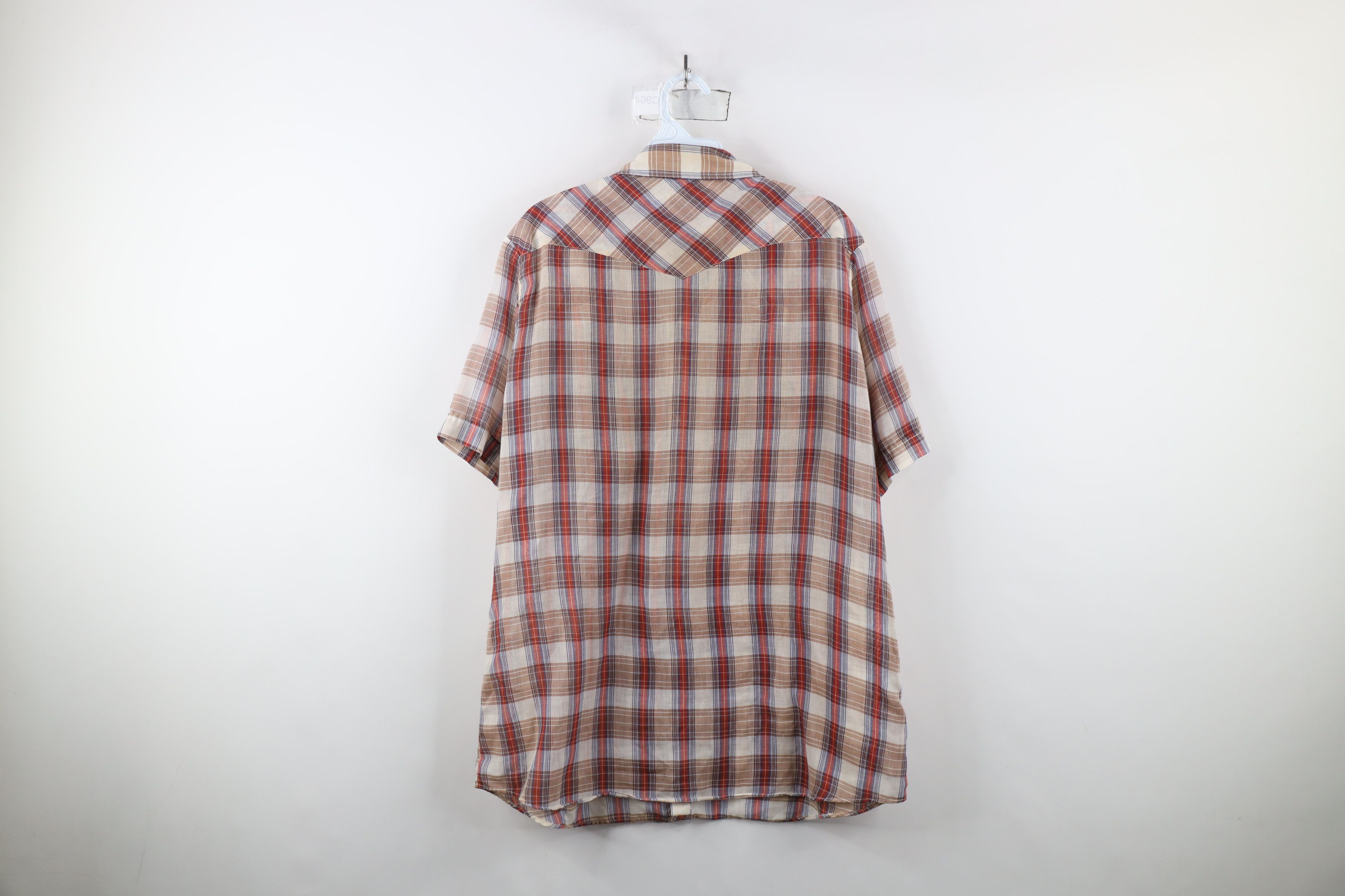 Vintage Vintage 70s Streetwear Thin Western Rodeo Snap Button Shirt Size US L / EU 52-54 / 3 - 12 Thumbnail