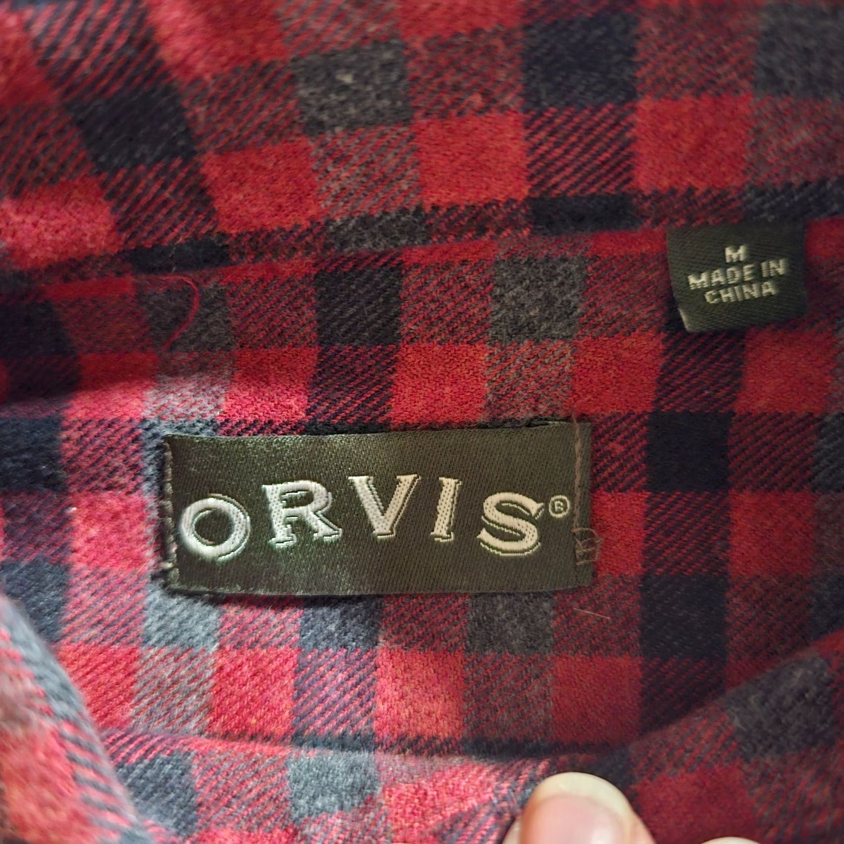 Orvis Orvis Shirt Mens M Red Plaid Flannel Button Long Sleeve Casual Outdoor Size US M / EU 48-50 / 2 - 4 Thumbnail