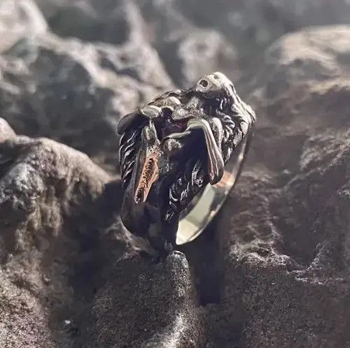 Ring Of Fire Demon Girl Heart Ring Size ONE SIZE - 3 Thumbnail
